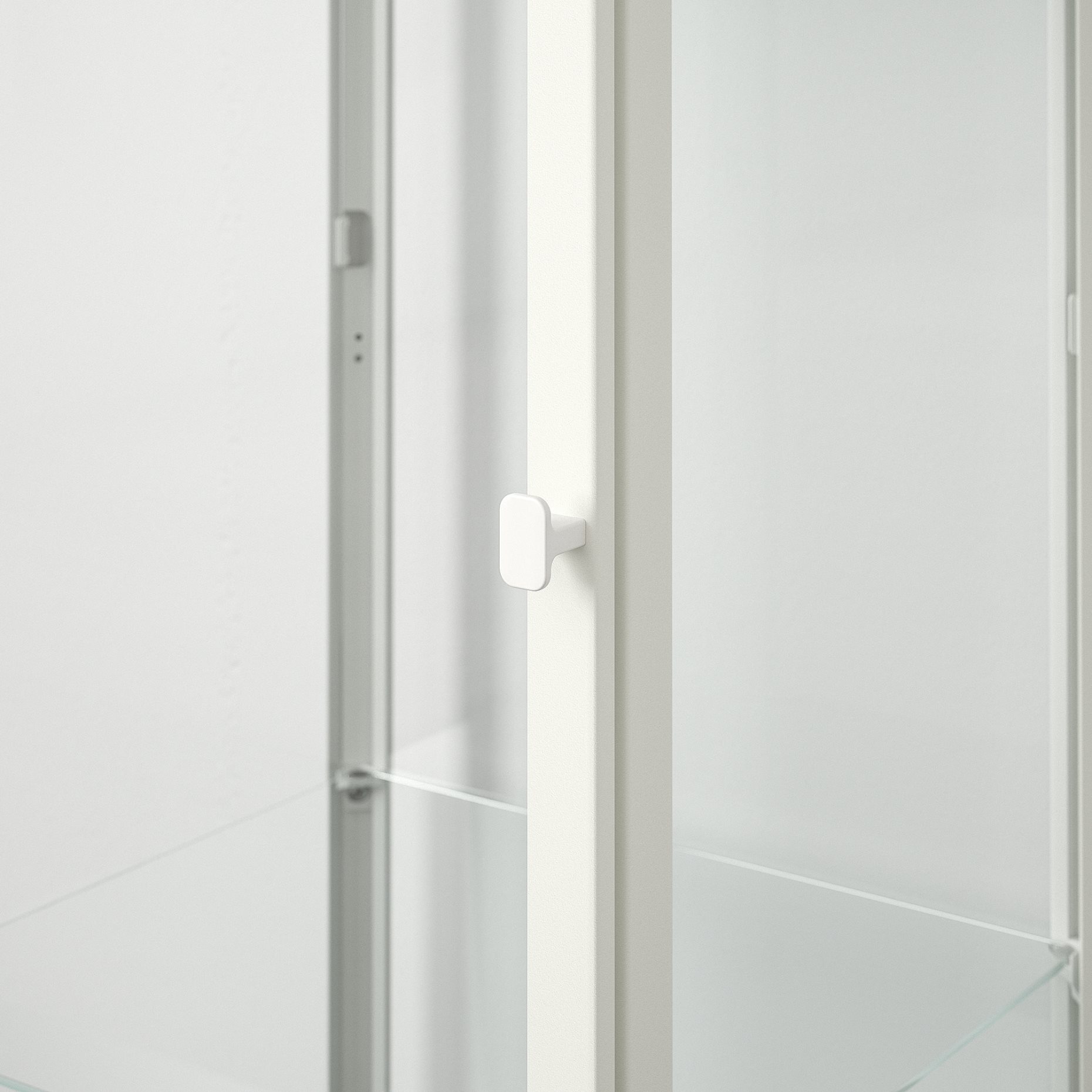 BLÅLIDEN, glass-door cabinet, 35x32x151 cm, 005.012.43