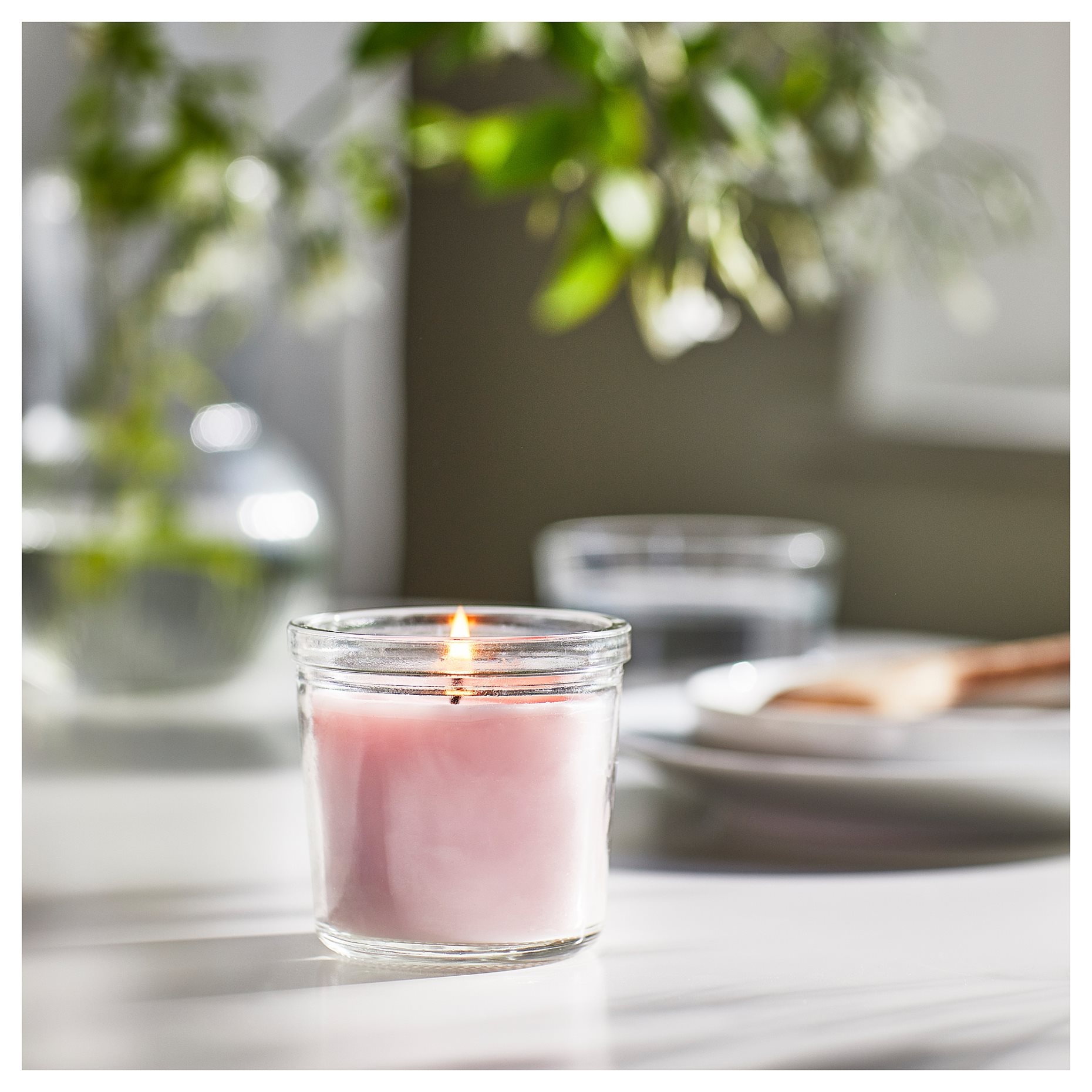 LUGNARE, scented candle in glass/Jasmine, 20 hr, 005.021.05