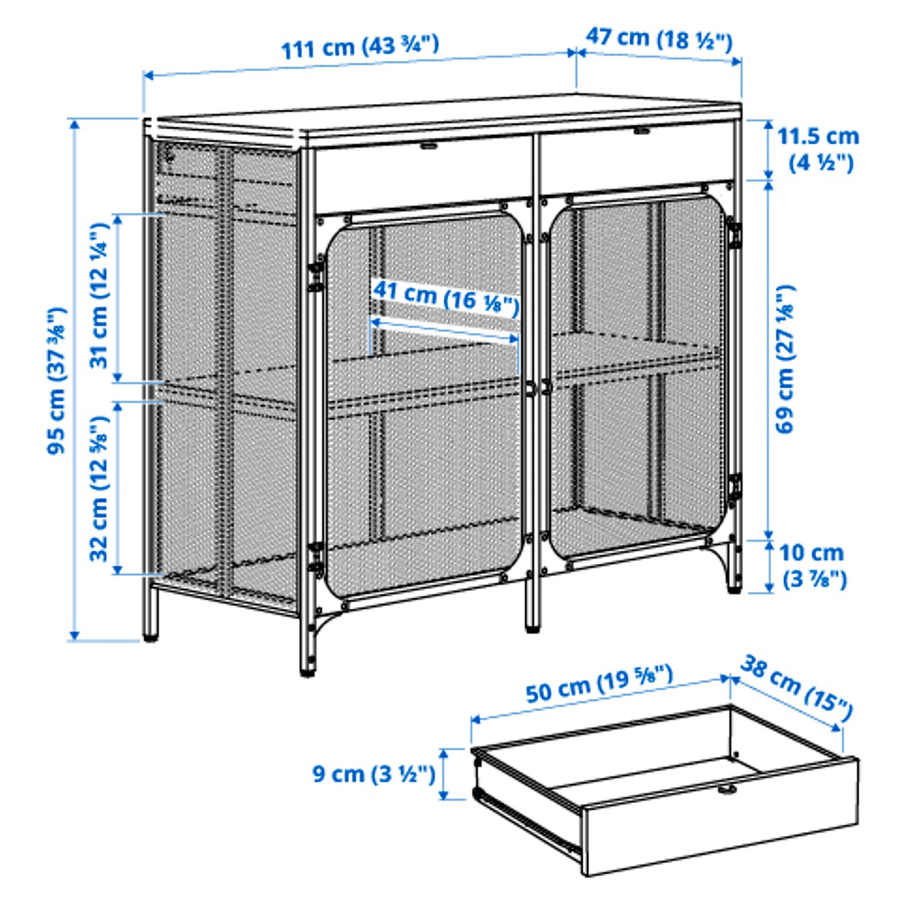 FJÄLLBO, sideboard, 005.027.99