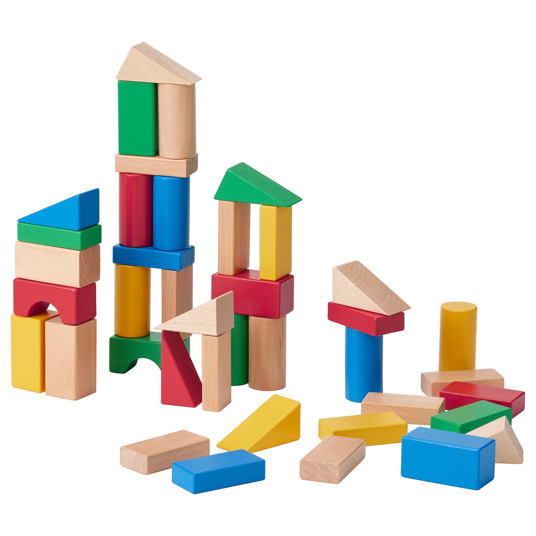 UNDERHÅLLA, 40-piece wooden building block set, 005.066.84