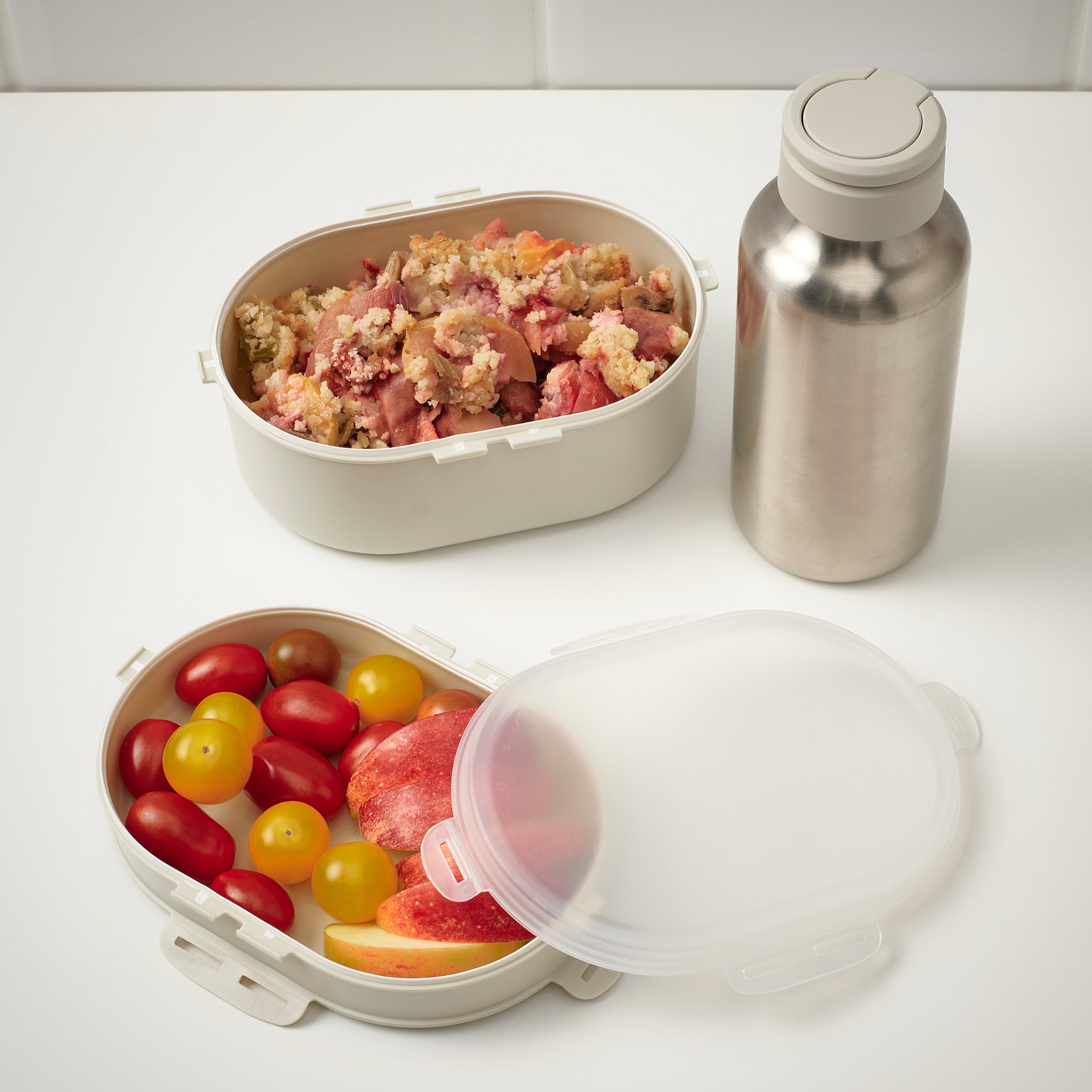 UTBJUDA, stackable lunch box for dry food, 005.186.58