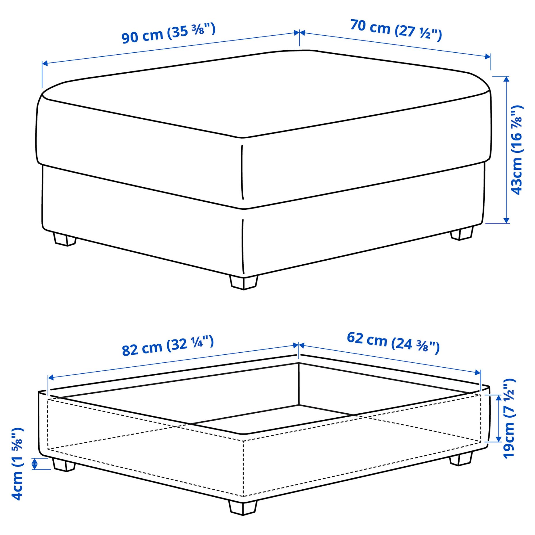 KIVIK, footstool, 005.195.06