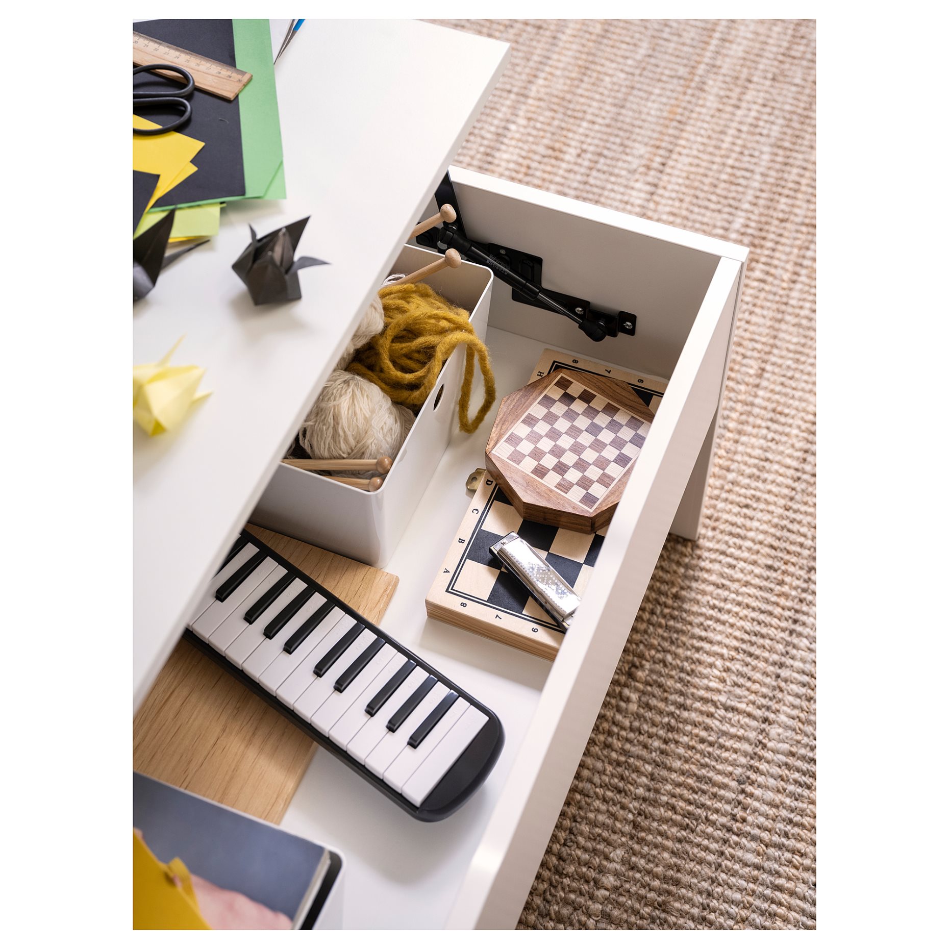 OSTAVALL, adjustable coffee table, 90 cm, 005.300.66