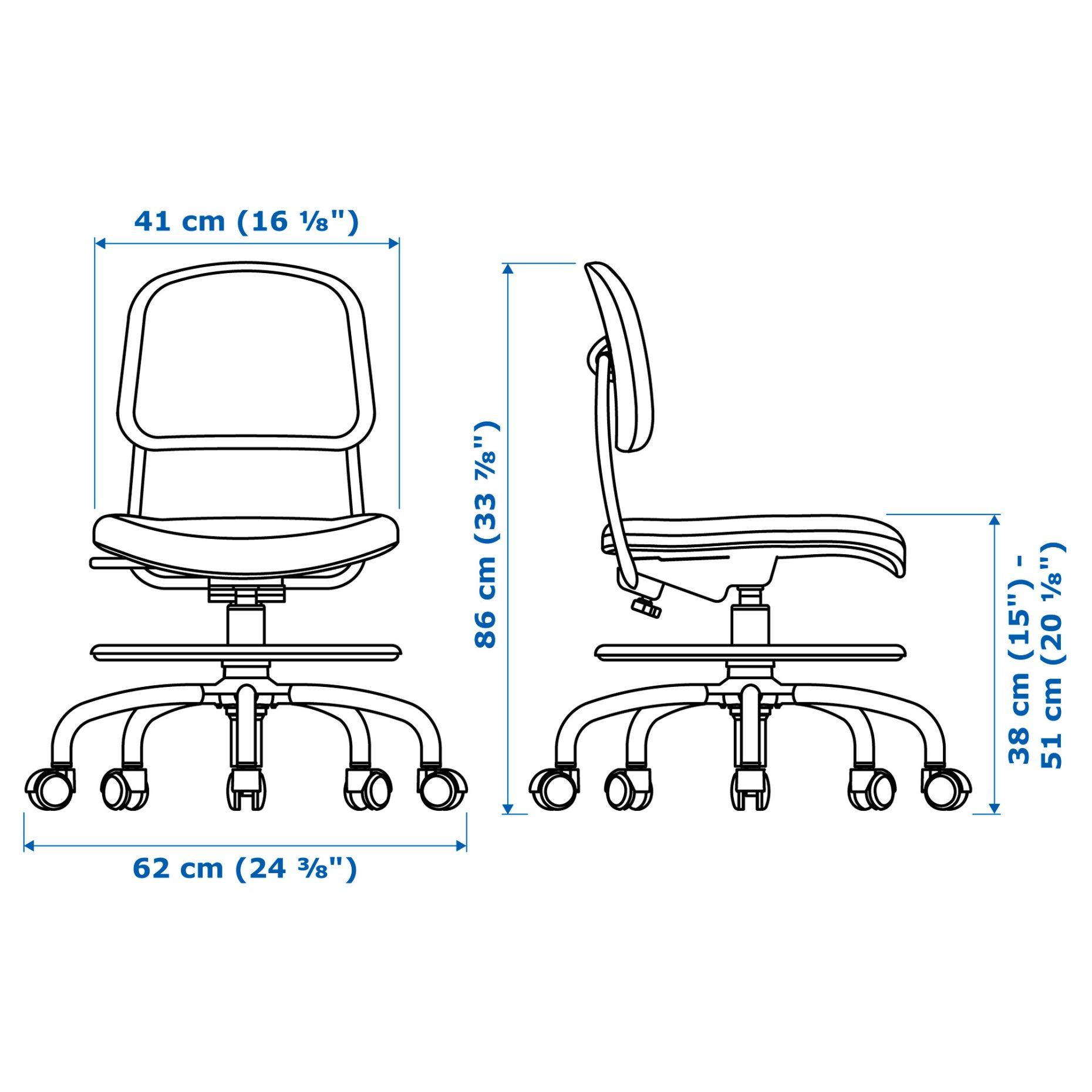 VIMUND, childrens desk chair, 005.319.66