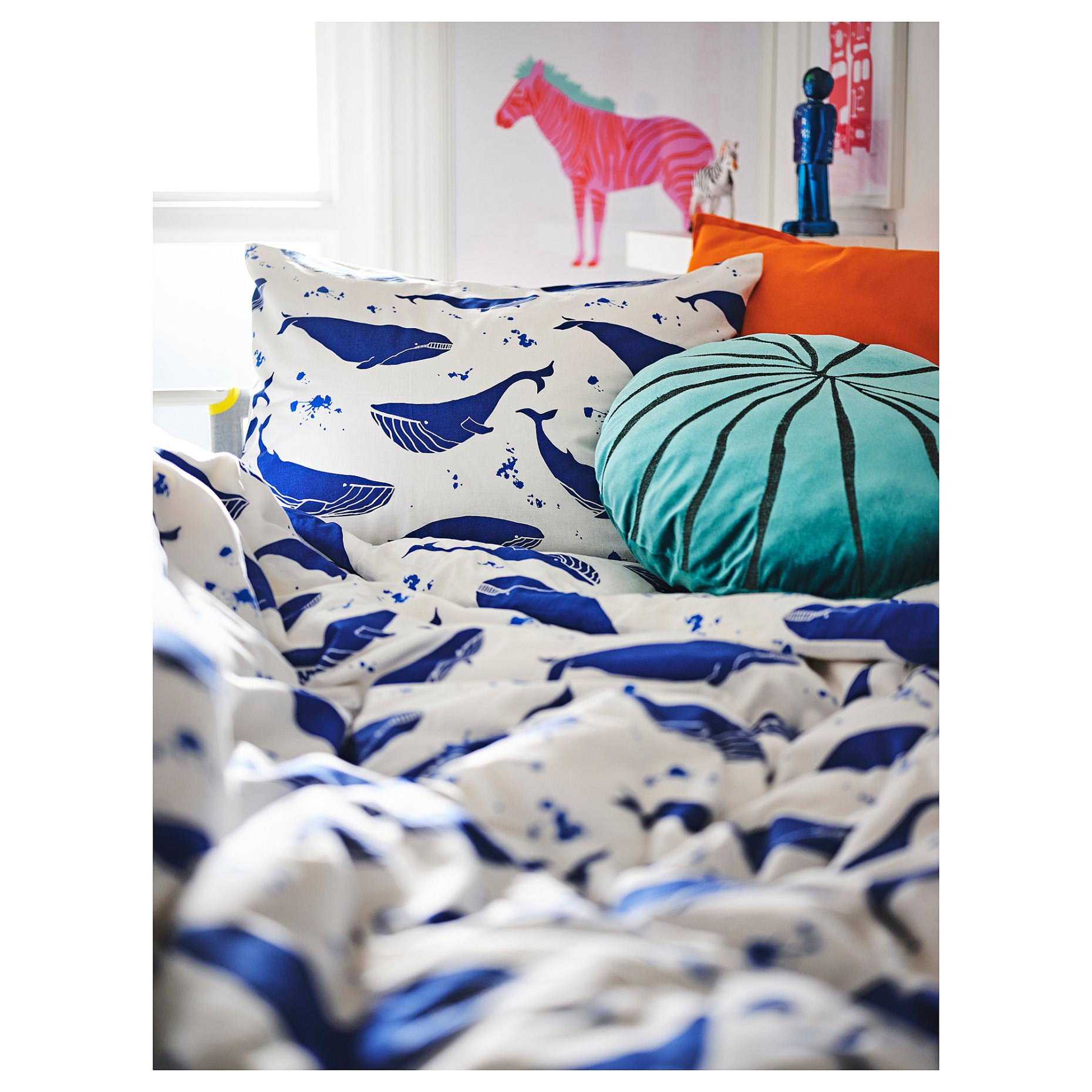 BLÅVINGAD, cushion/coral-shaped, 005.340.74