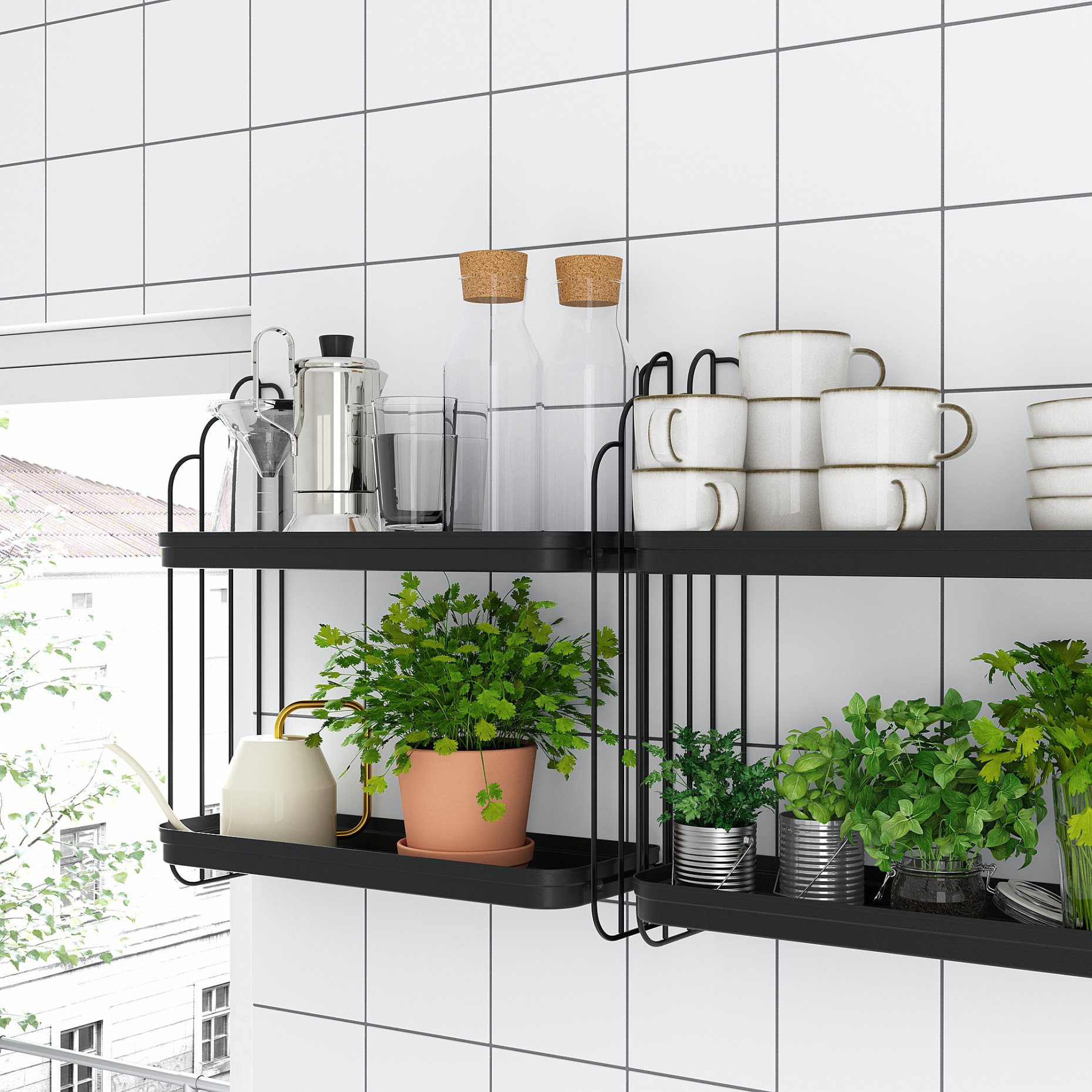 APOTEKARE, wall shelf, 50x52 cm, 005.501.96