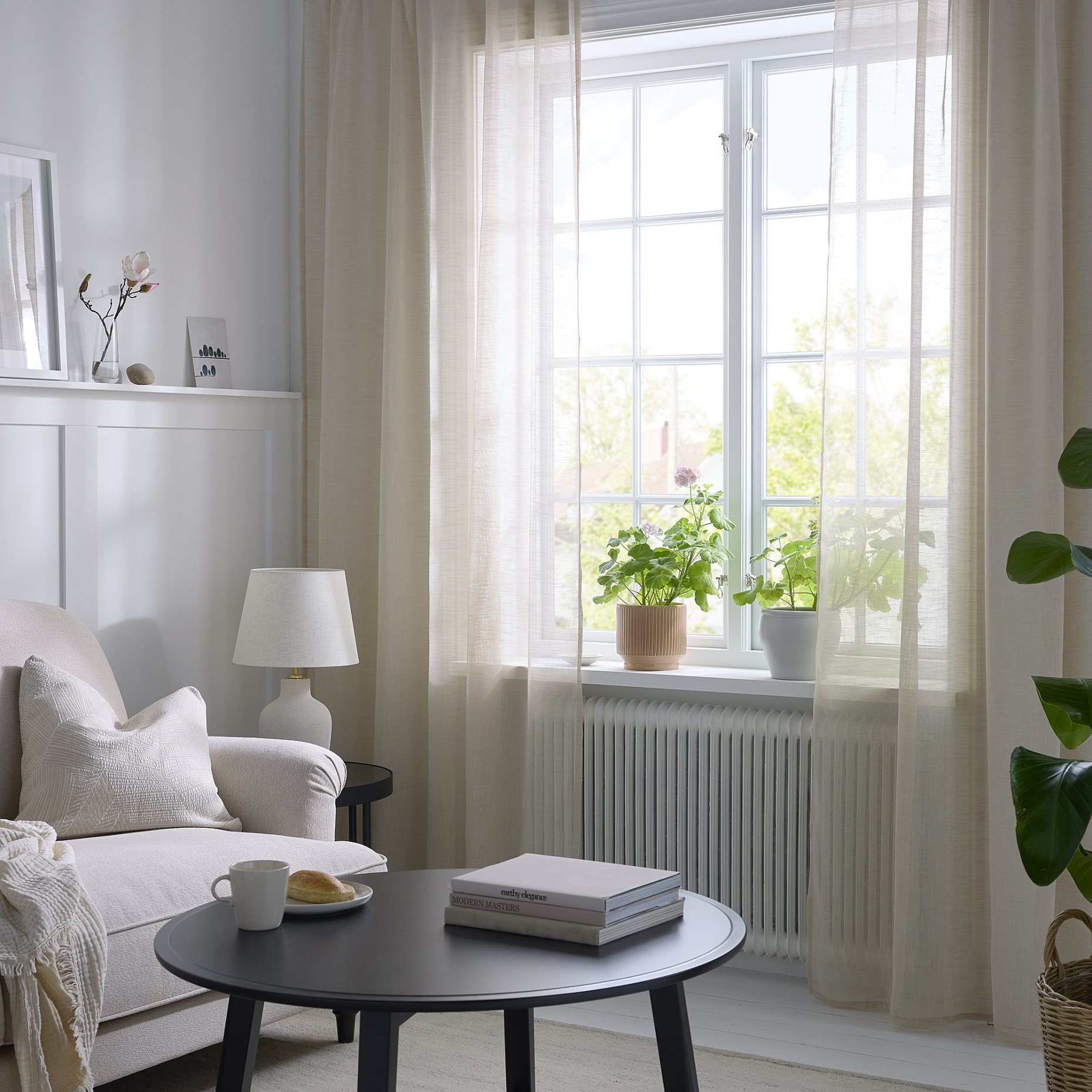 HALLEBRACKA, sheer curtains 1 pair, 145x300 cm, 005.568.48