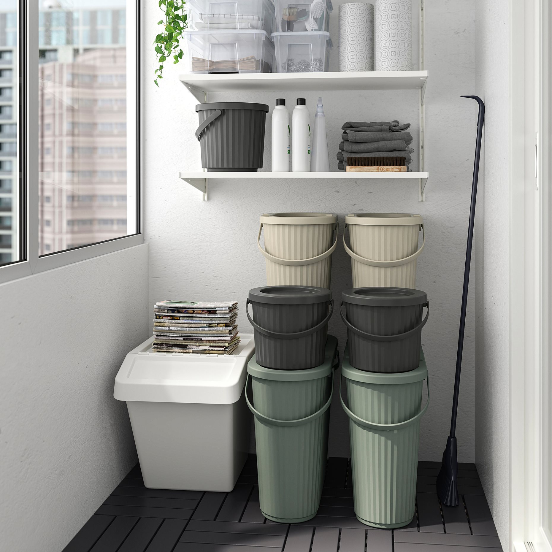 DAMMANG, bin with lid, 8 l, 005.599.84