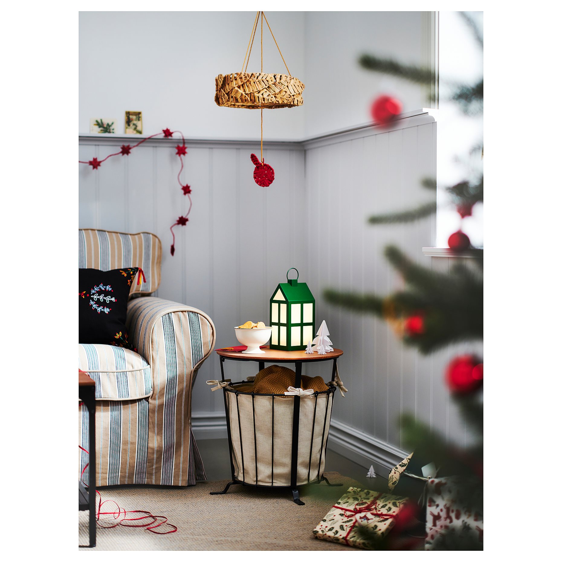 STRÅLA, διακοσμητ επιτραπέζ LED φωτιστικ με ενσωματωμένο φωτισμό LED/σπίτι/λειτουργία με μπαταρία, 28 cm, 005.629.48