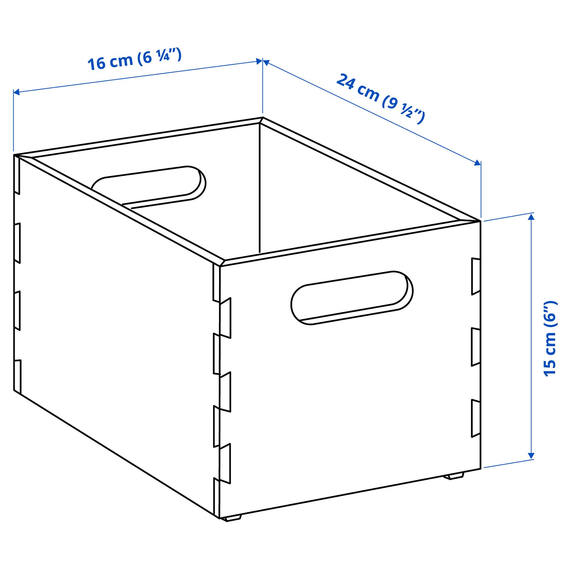 UPPDATERA, storage box, 16x24x15 cm, 005.717.78
