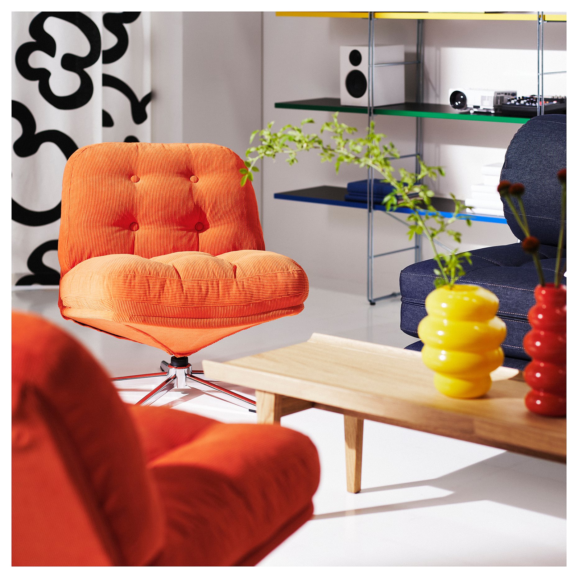 DYVLINGE, swivel armchair, 005.819.18