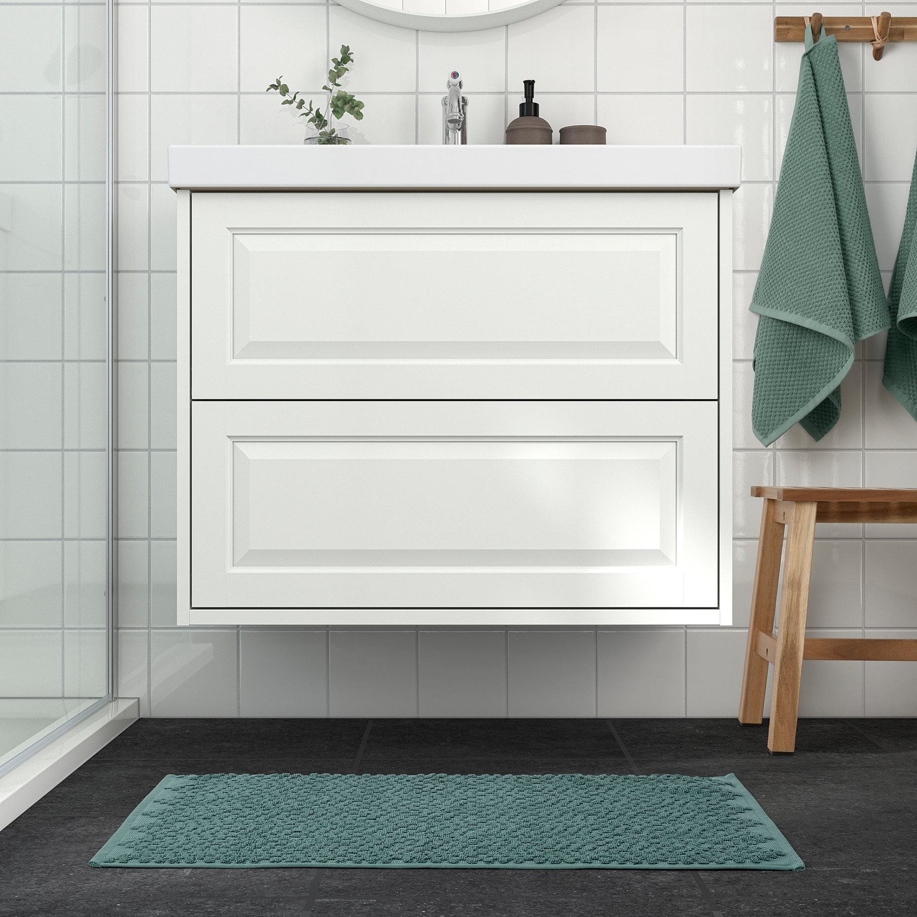 FJALLKATTFOT, bath mat, 50x80 cm, 005.864.16