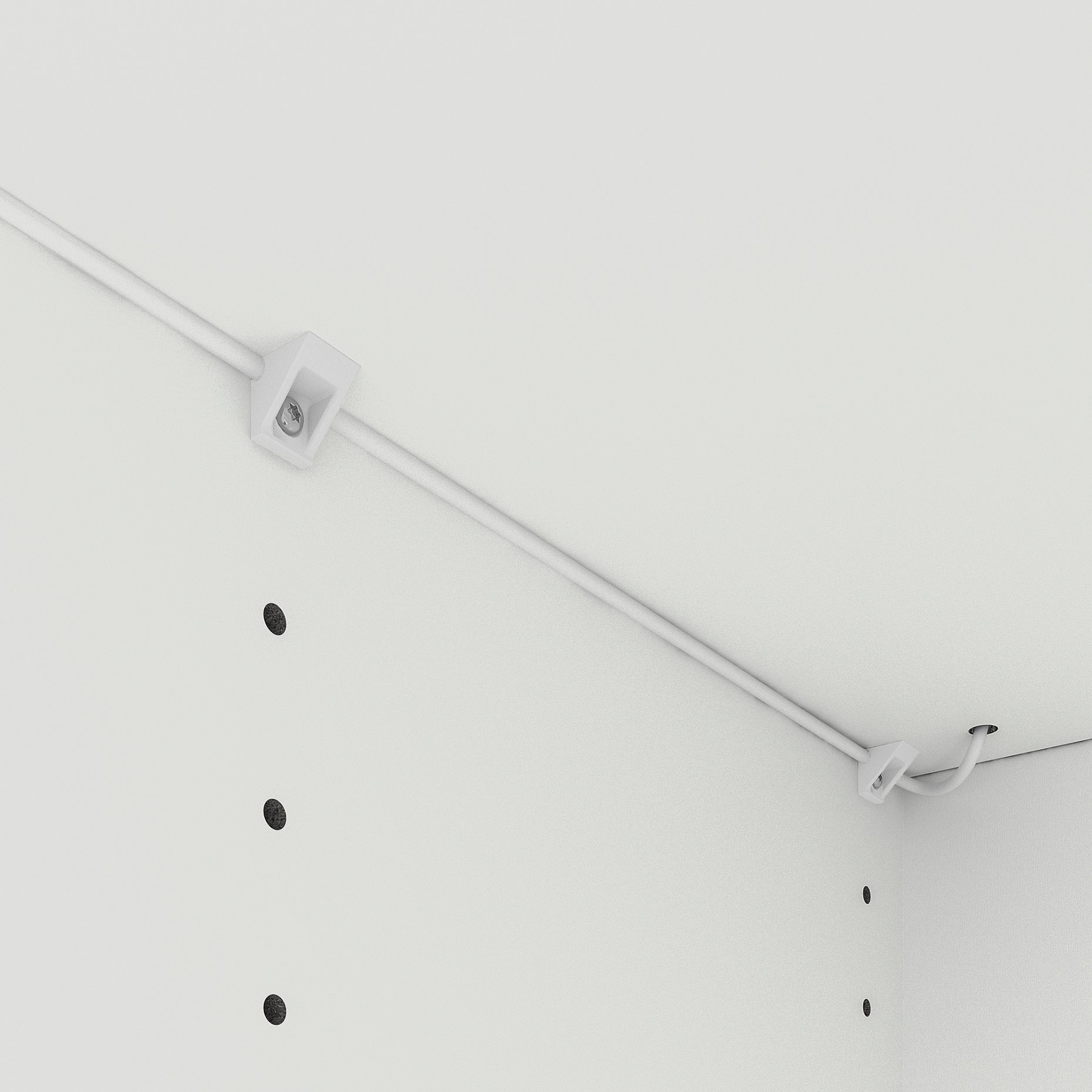 ÖVERSIDAN, wardrobe strip with built-in LED light source with sensor/dimmable, 46 cm, 005.892.69