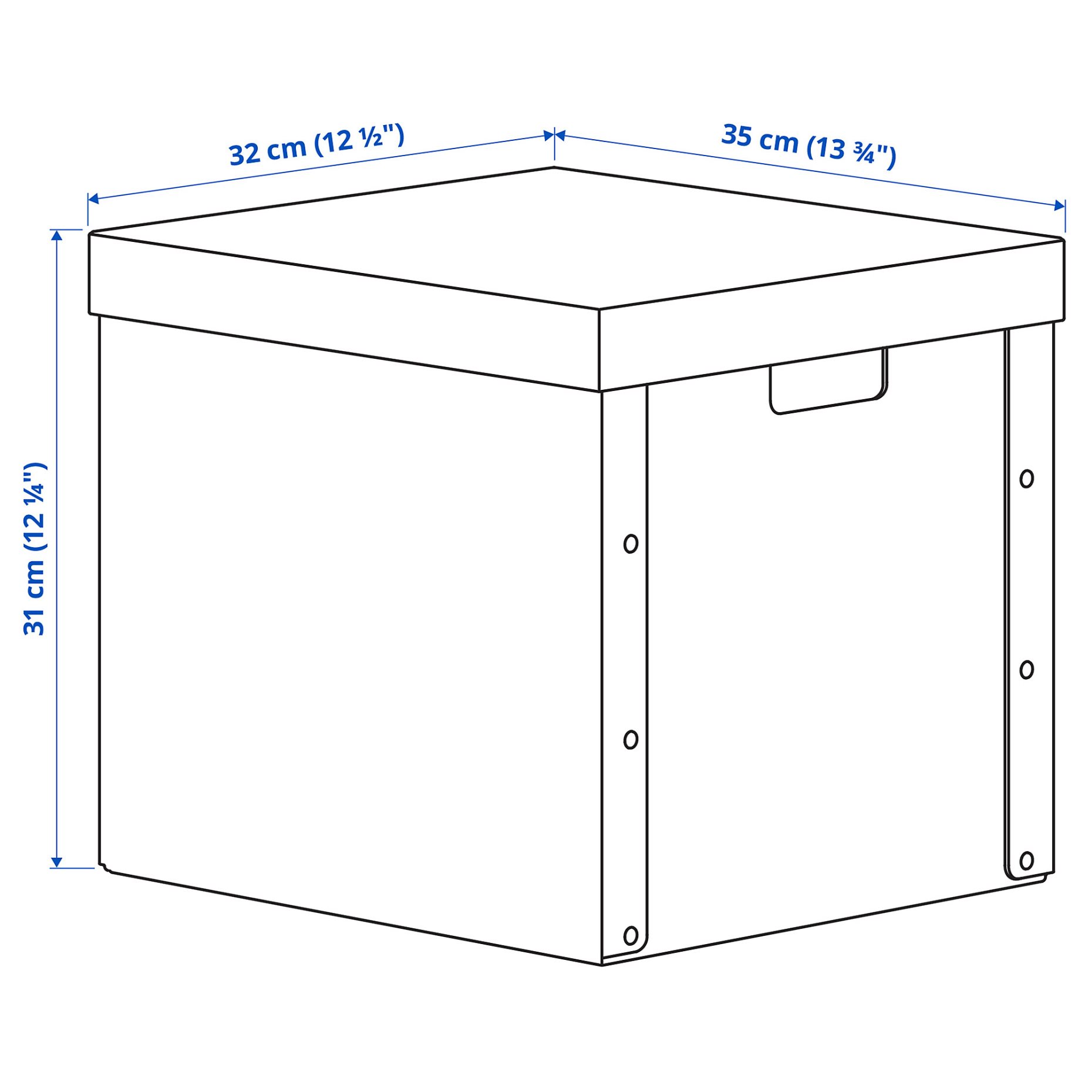 GÄRDESGÅRD, storage box with lid, 32x35x31 cm, 005.969.29
