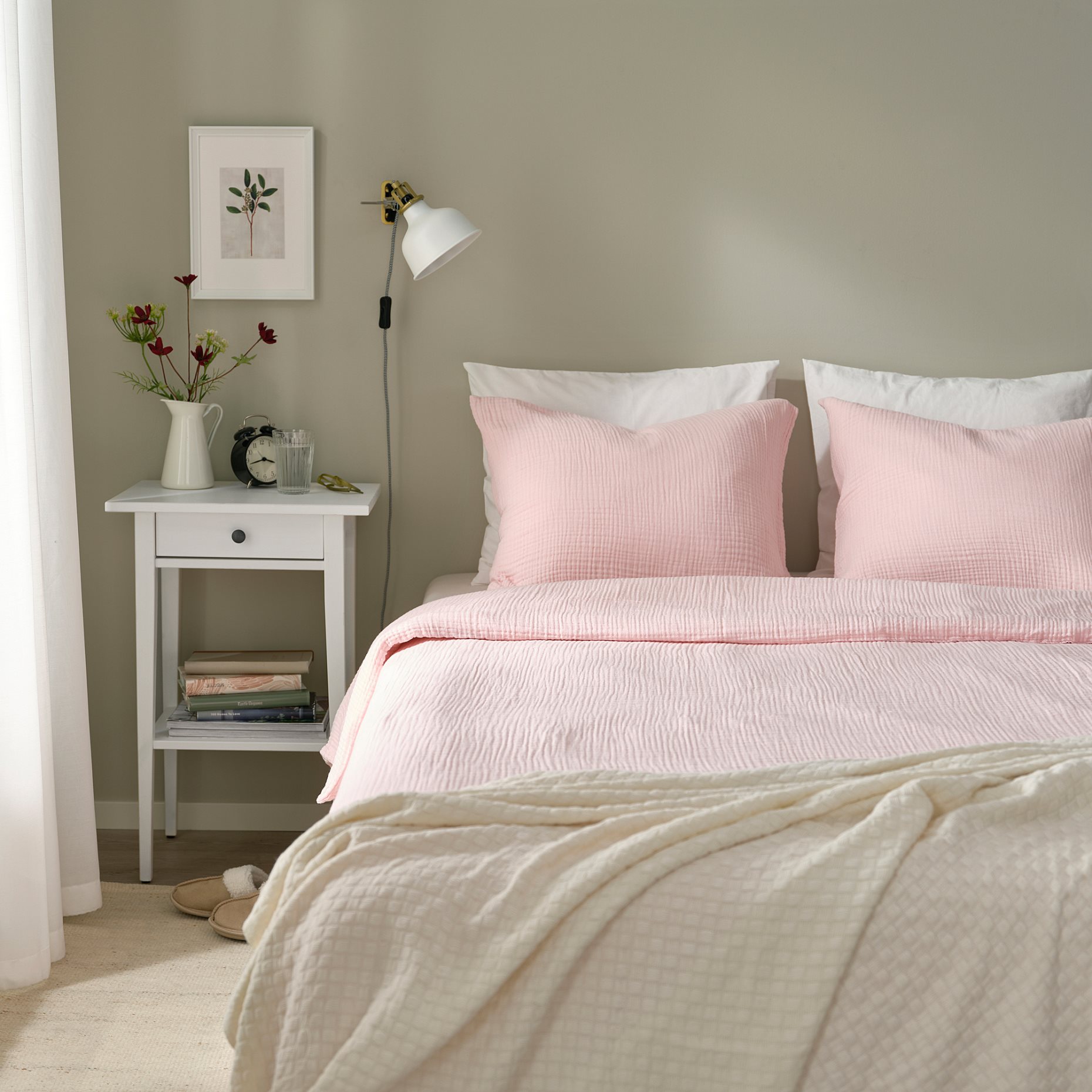 SCHERSMIN, duvet cover and 2 pillowcases, 240x220/50x60 cm, 005.997.63