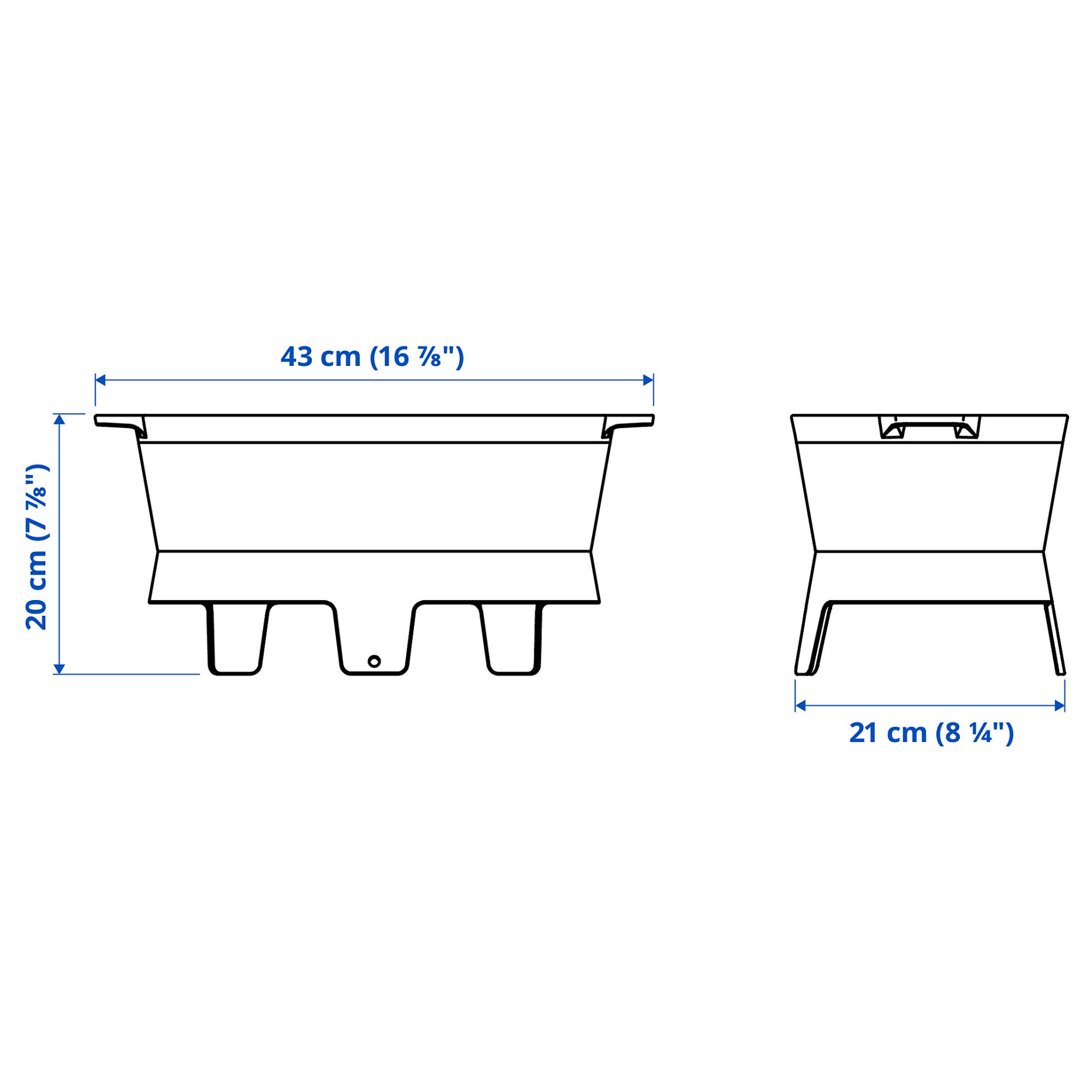 SOLUPPGÅNG, barbecue, 21x43 cm, 006.213.06
