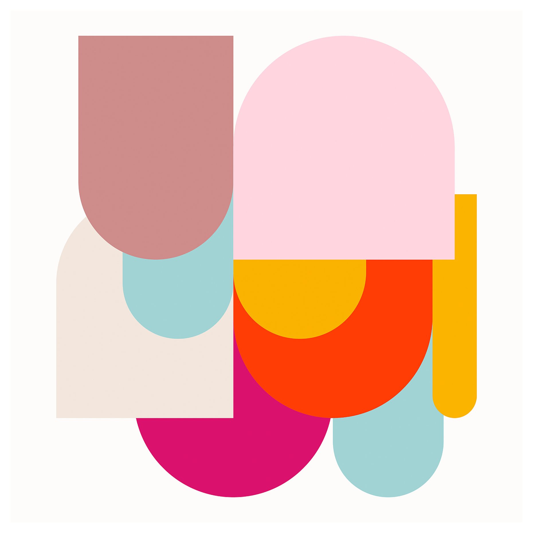 PJÄTTERYD, picture/colourful shapes, 56x56 cm, 006.239.23