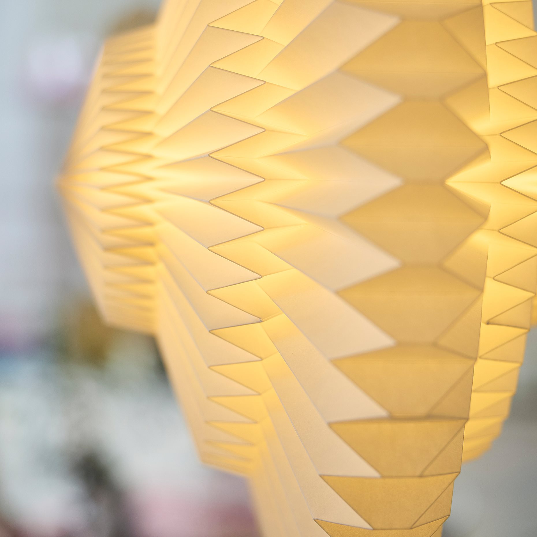 STRÅLA, lamp shade pleated/star, 55 cm, 006.398.77