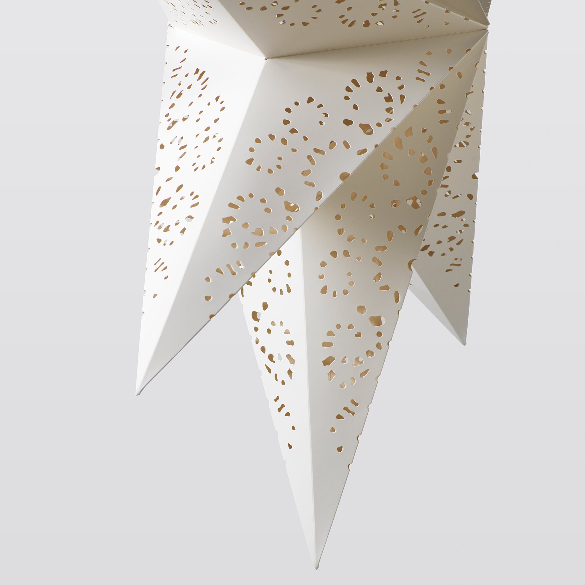STRÅLA, lamp shade star/lace, 90 cm, 006.398.82