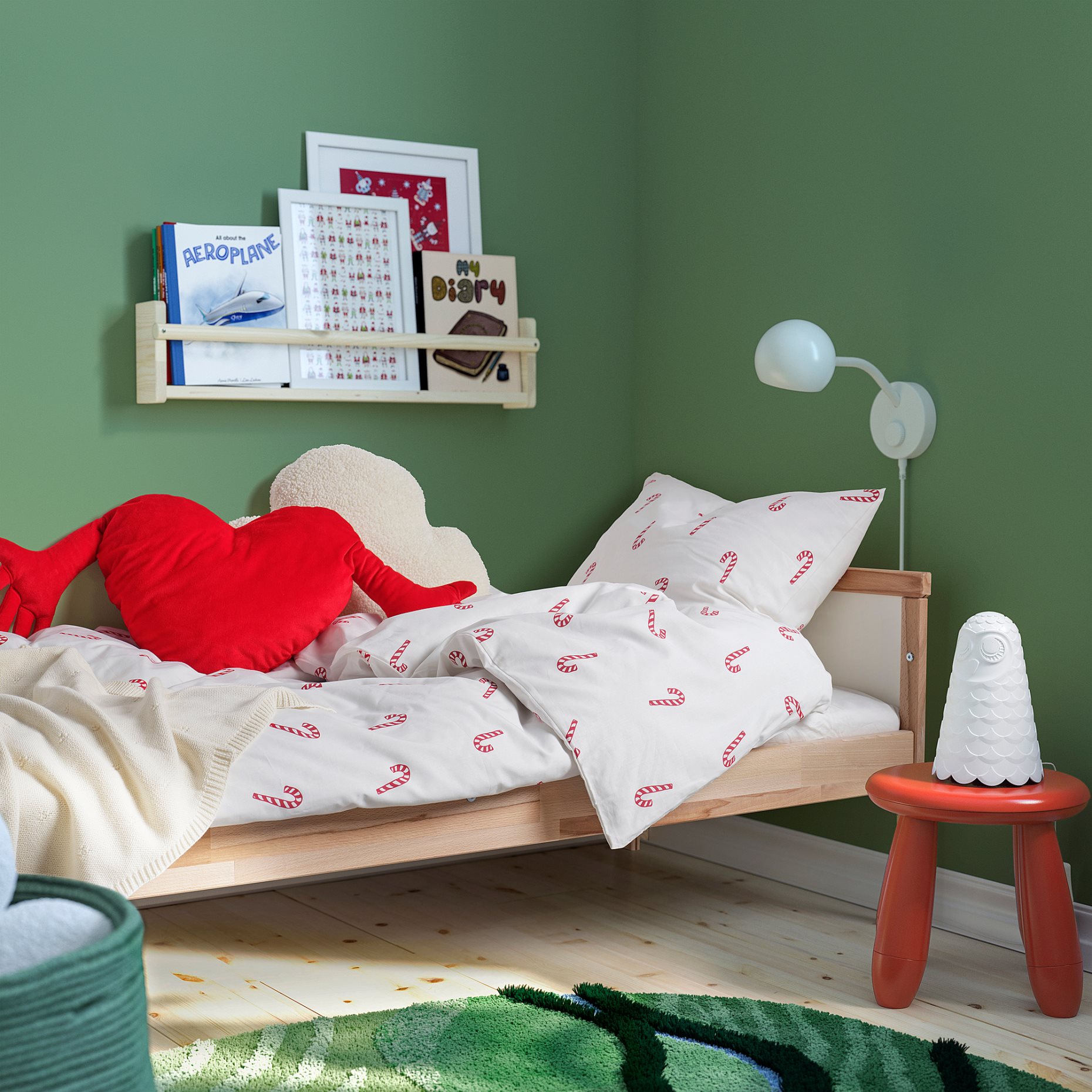 LÖVSÅNGARE, duvet cover and pillowcase, 150x200/50x60 cm, 006.441.43