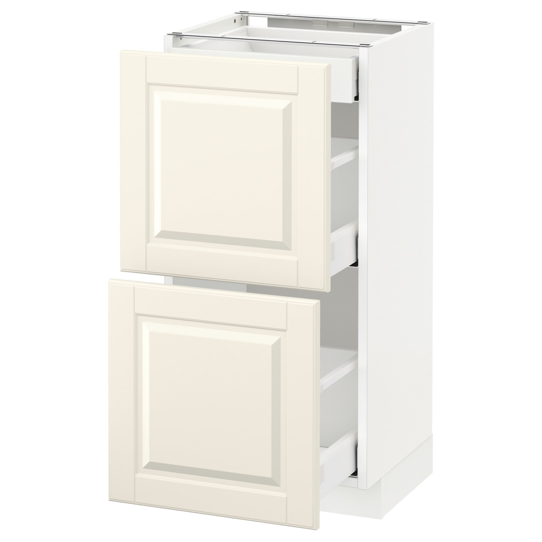 METOD/MAXIMERA, base cabinet with 2 fronts/3 drawers, 091.133.52