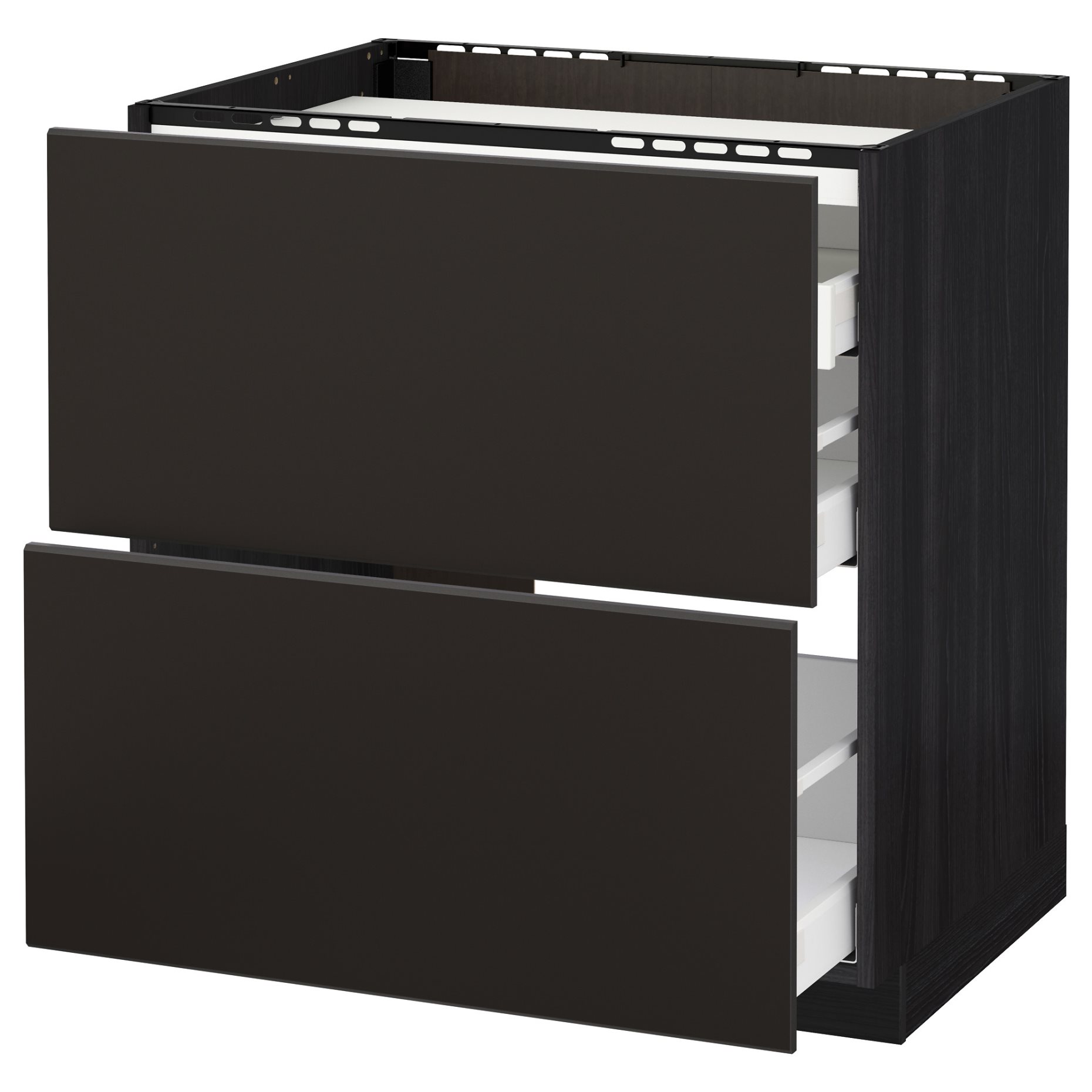 METOD/MAXIMERA, base cabinet for hob/2 fronts/3 drawers, 092.128.99