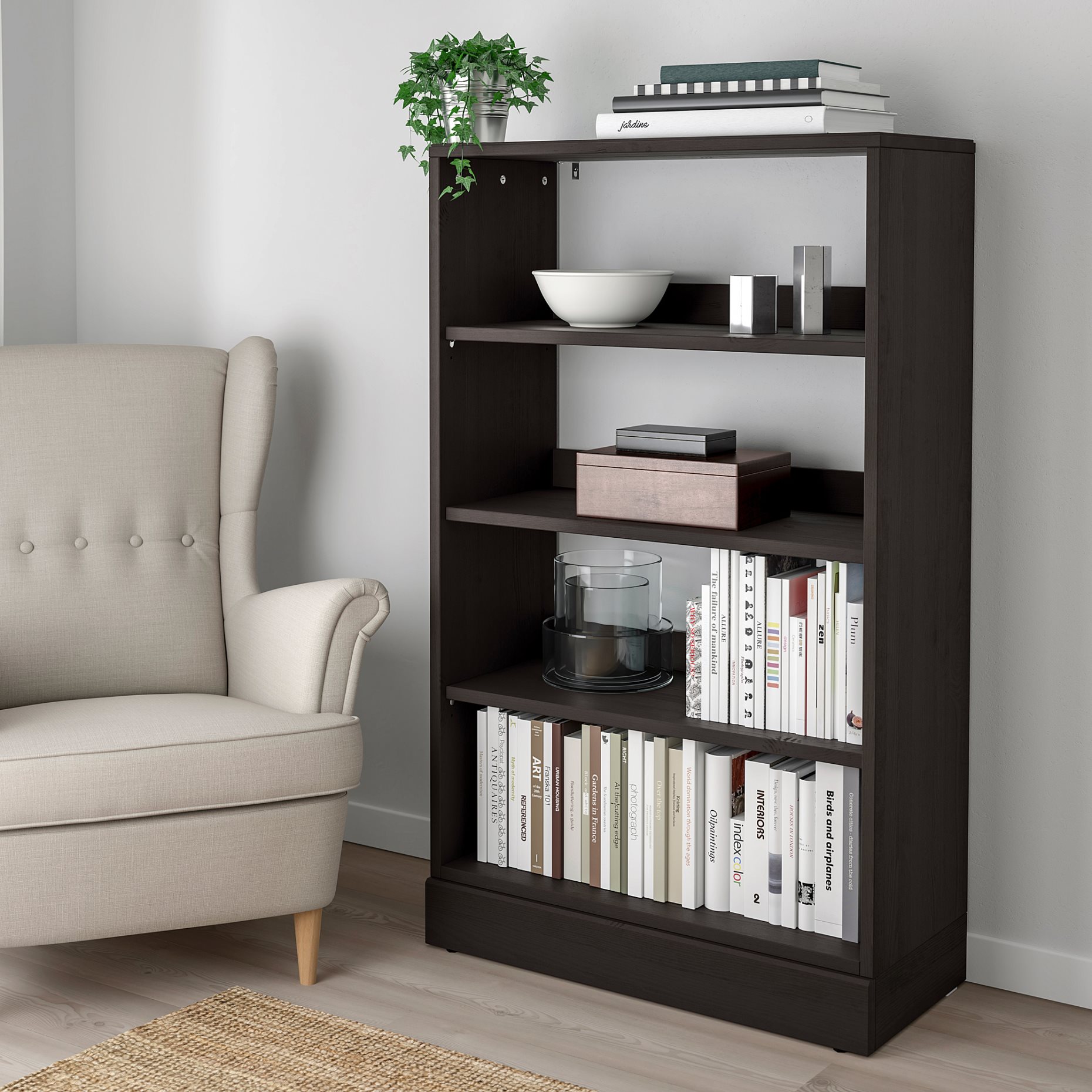 HAVSTA, shelving unit with plinth, 092.750.85
