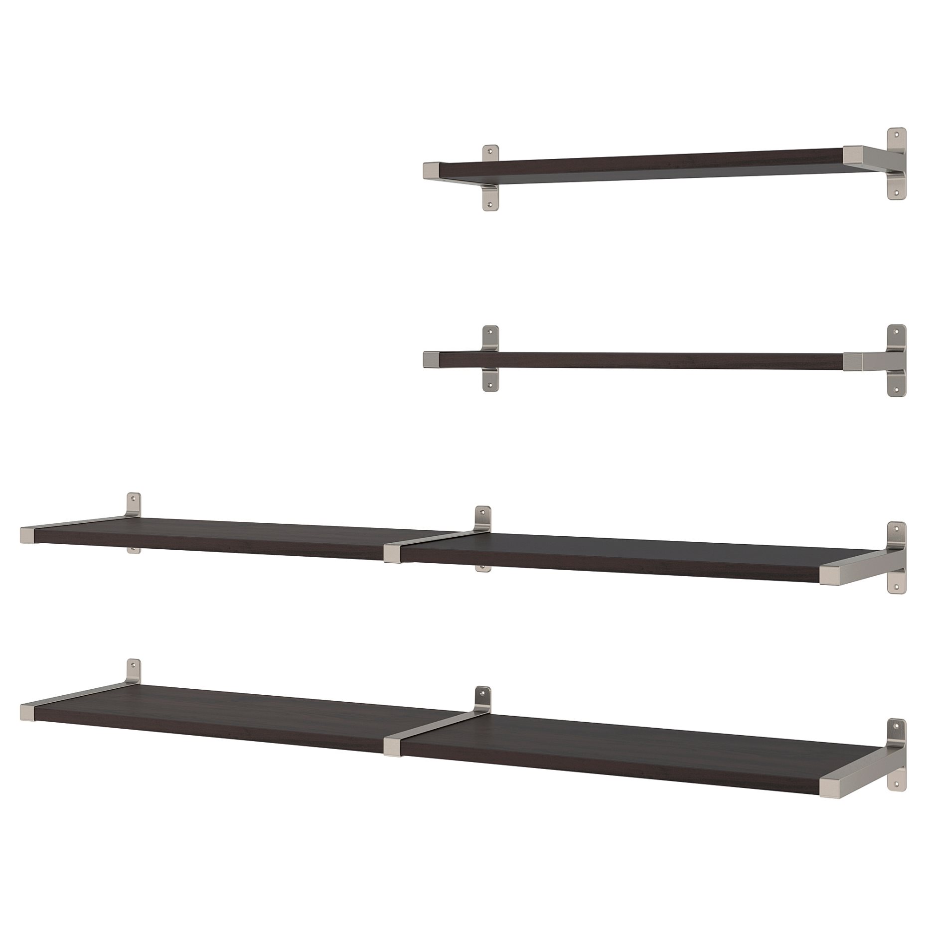 BERGSHULT/GRANHULT, wall shelf combination, 160x30 cm, 092.910.66