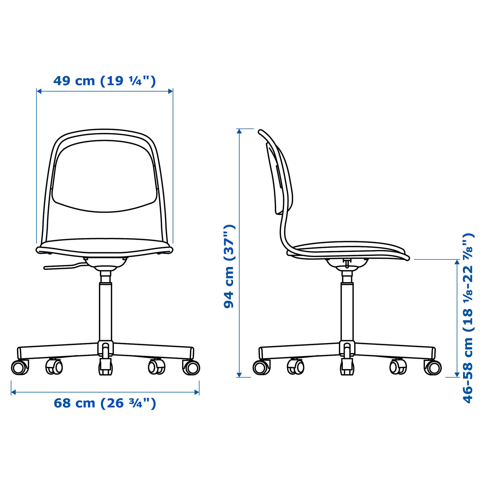 ÖRFJÄLL, swivel chair, 094.160.28
