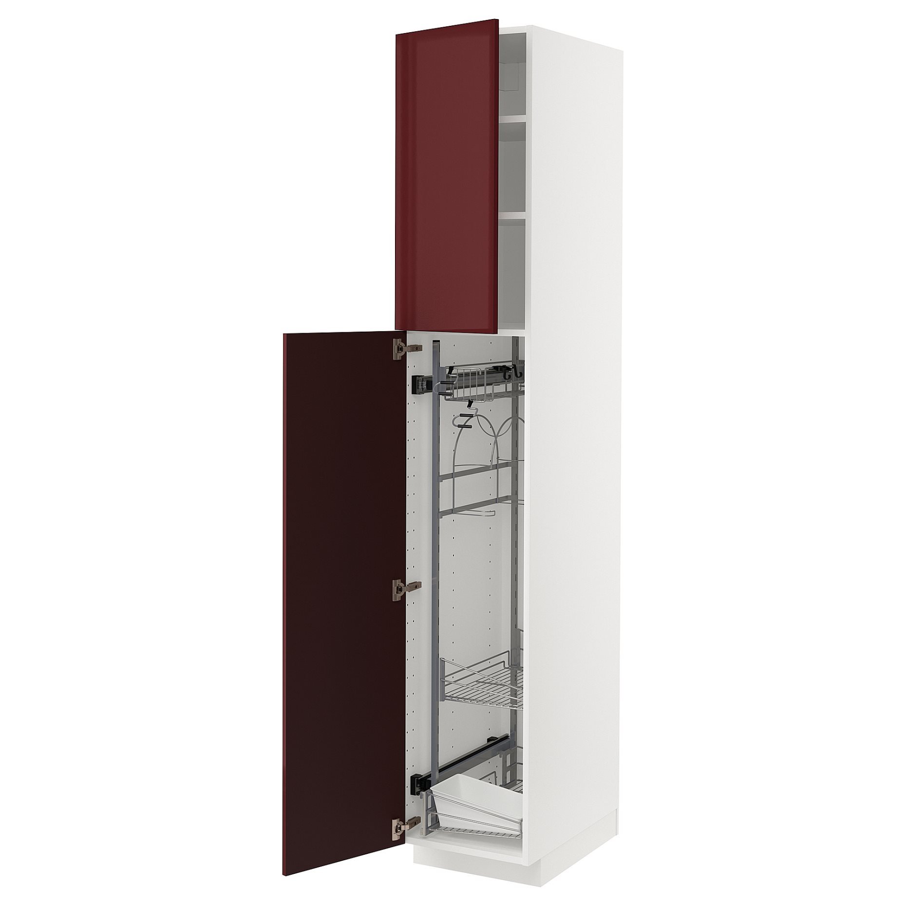 METOD, high cabinet with cleaning interior, 40x60x220 cm, 094.563.40