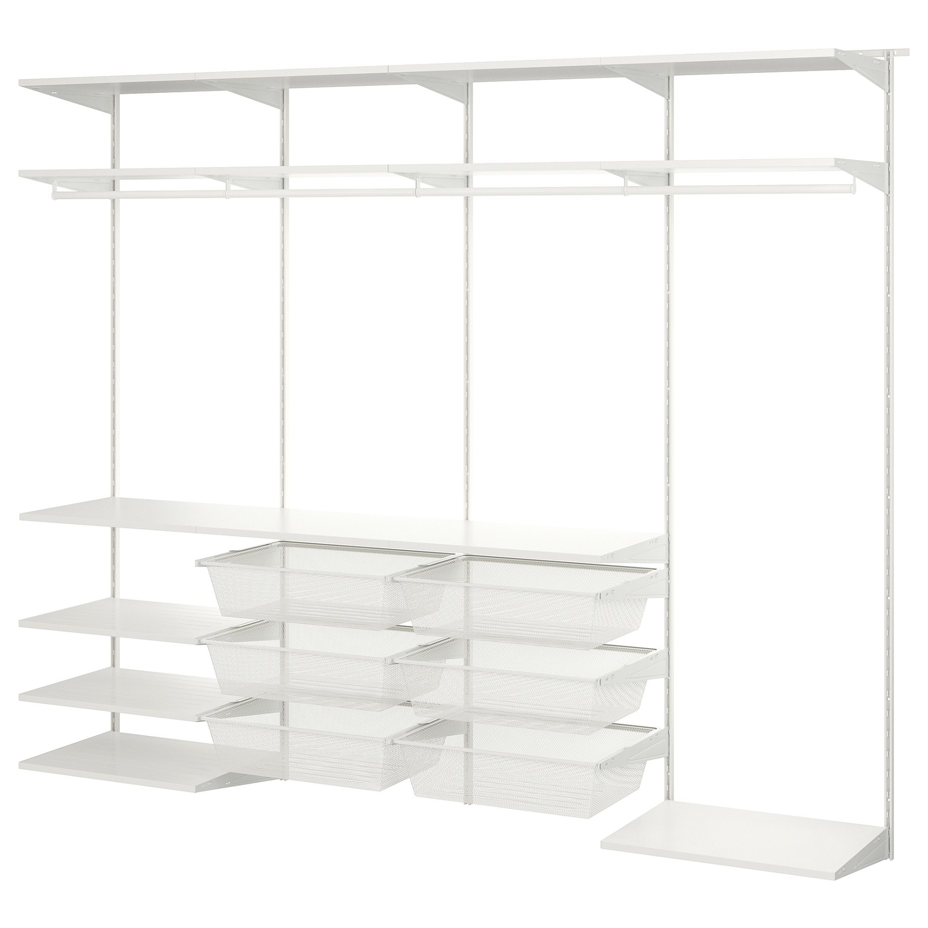 BOAXEL, wardrobe combination, 250x40x201 cm, 094.656.41