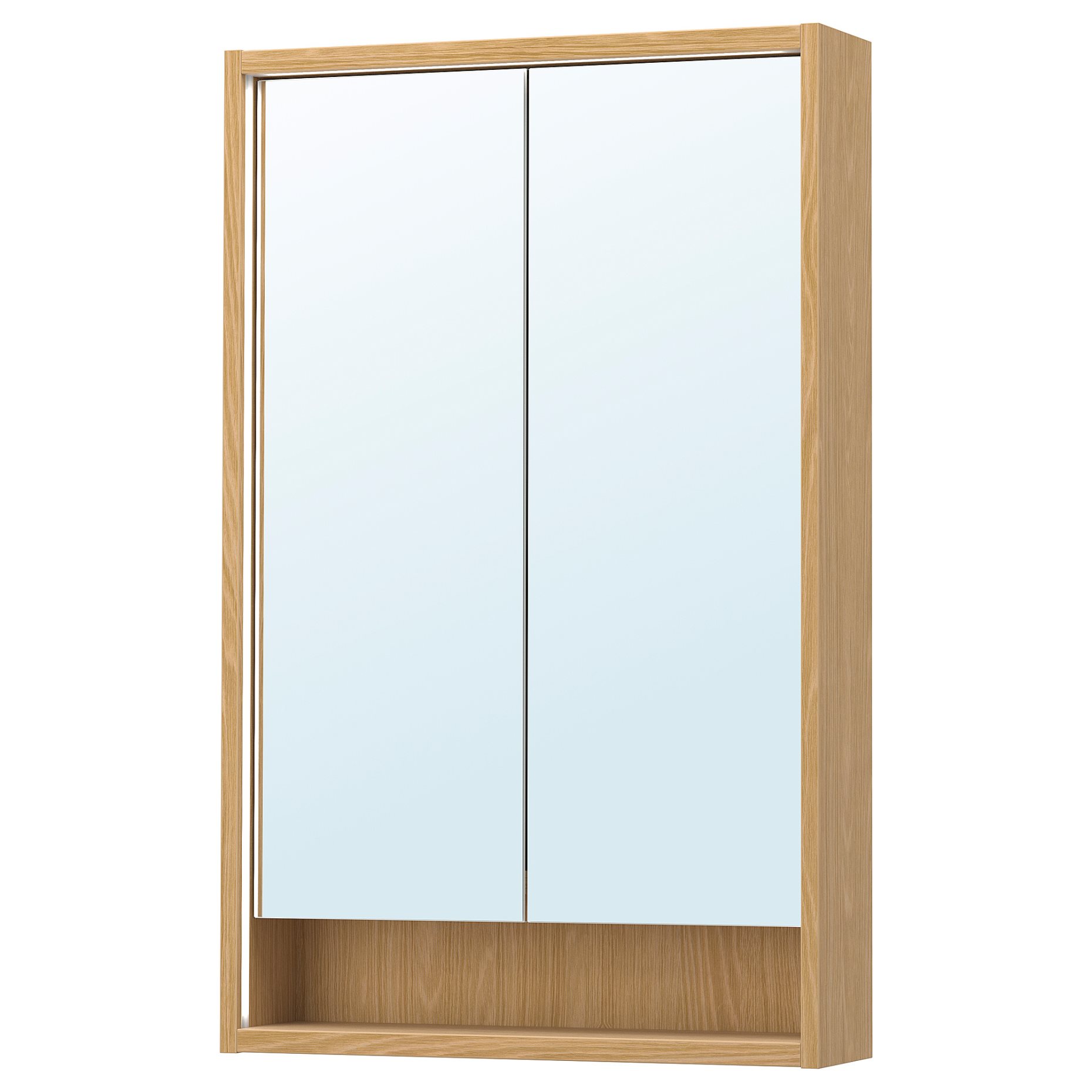 FAXALVEN, mirror cabinet with built-in lighting, 60x15x95 cm, 095.167.11