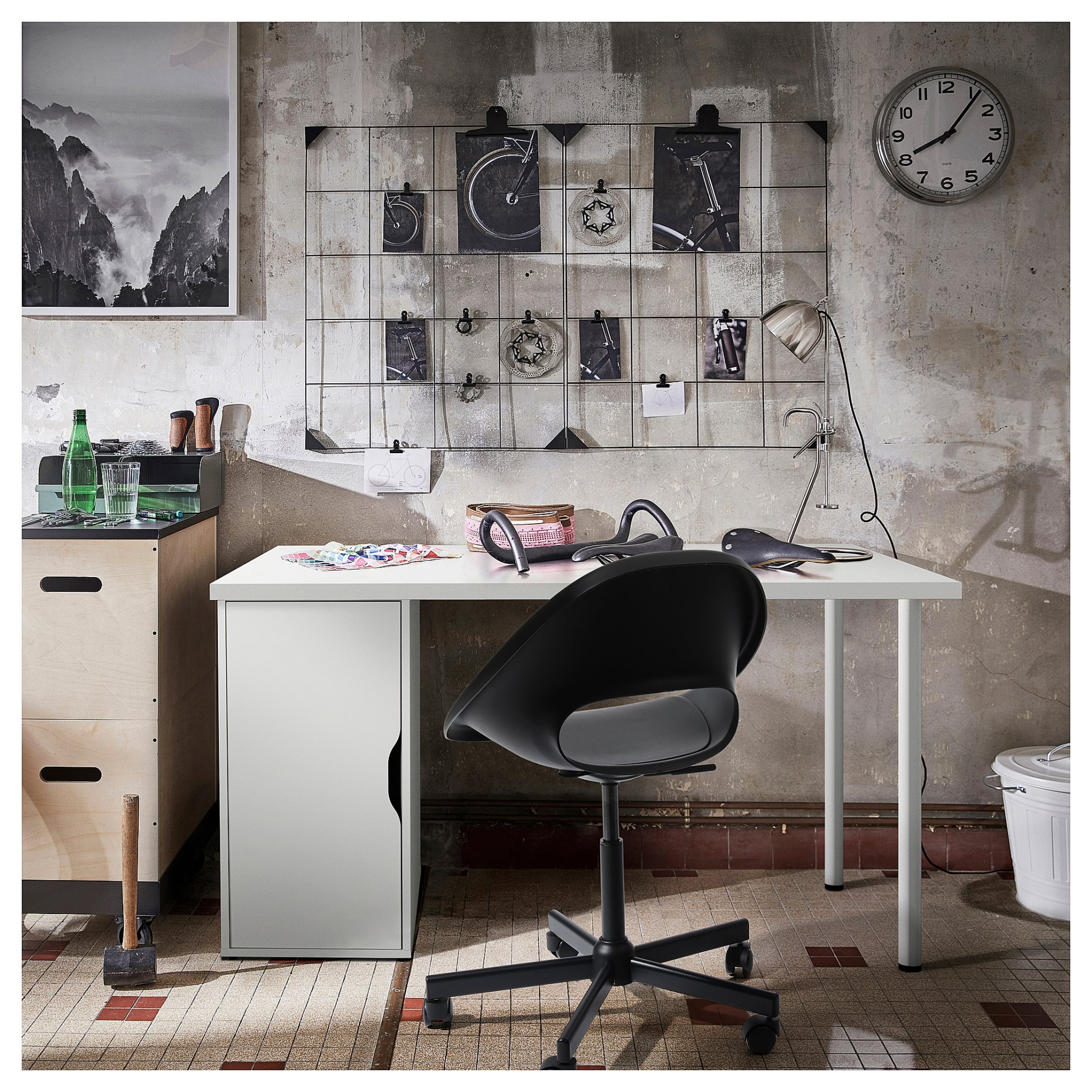 LAGKAPTEN/ALEX, desk, 140x60 cm, 095.215.95
