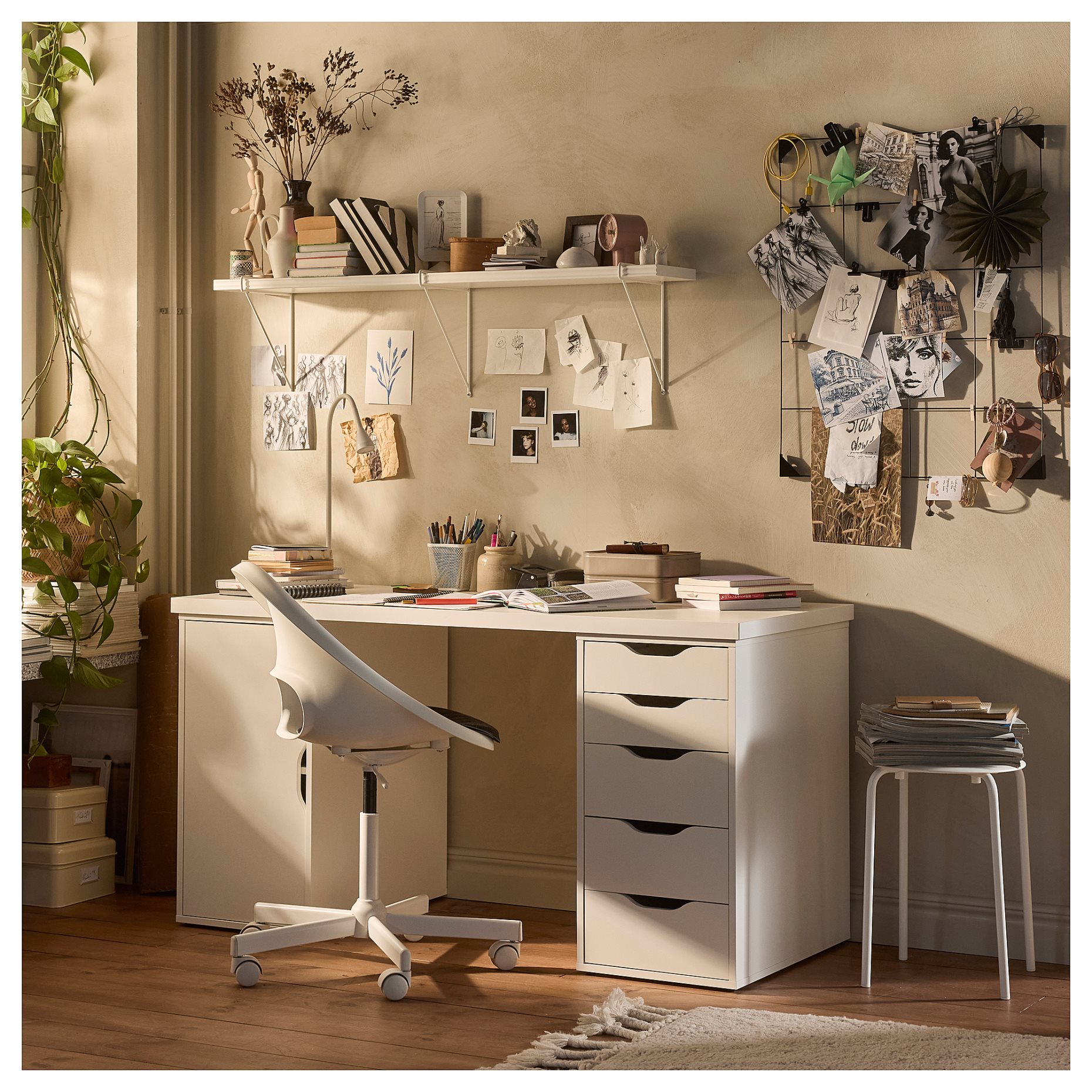 LAGKAPTEN/ALEX, desk, 140x60 cm, 095.216.04