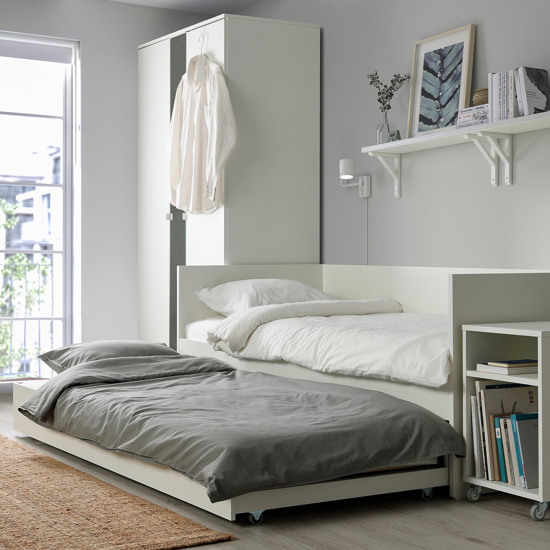 VIHALS, κρεβάτι επισκέπτη day-bed με συρταρωτό κρεβάτι, 80x200 cm, 095.805.37