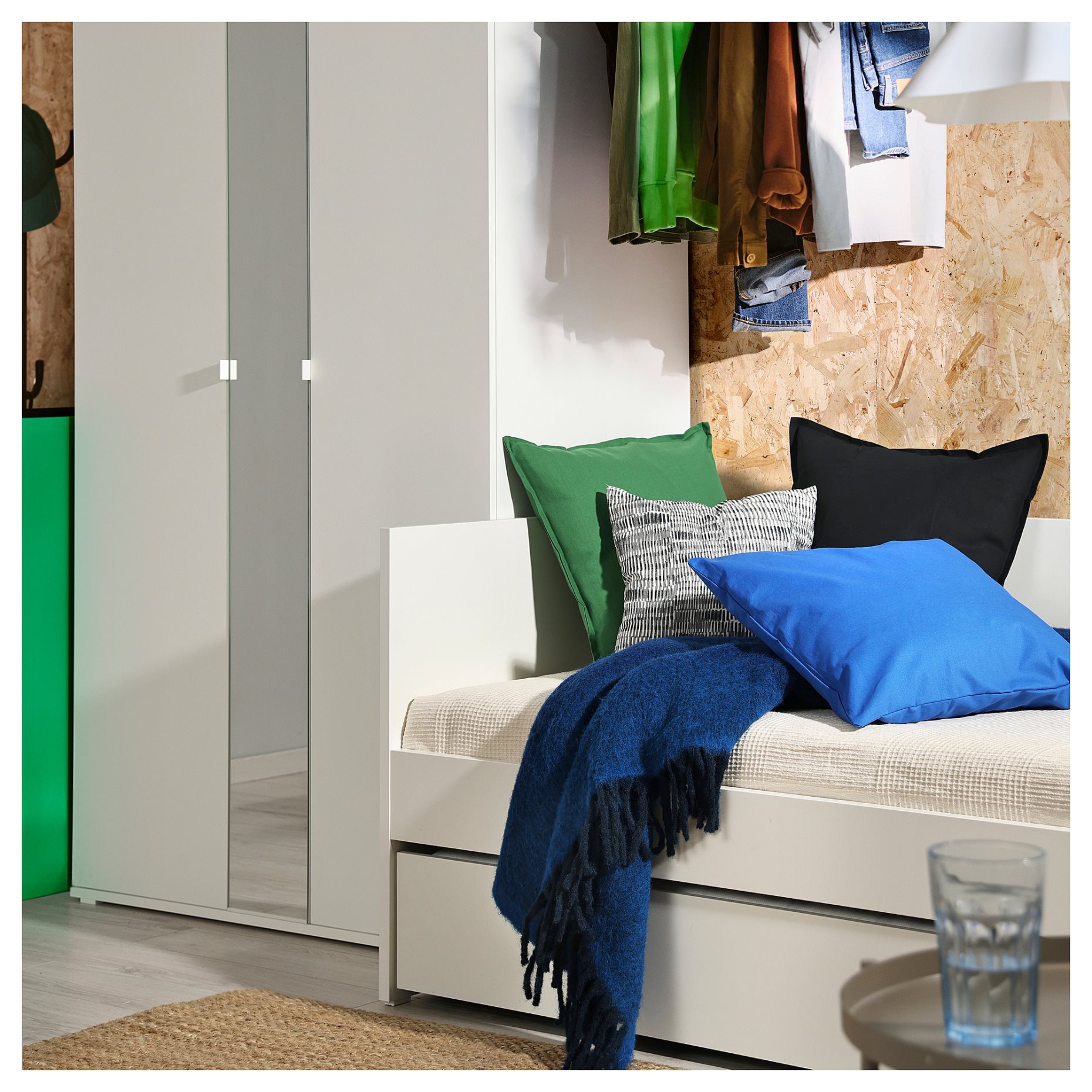 VIHALS, κρεβάτι επισκέπτη day-bed με συρταρωτό κρεβάτι, 80x200 cm, 095.805.37