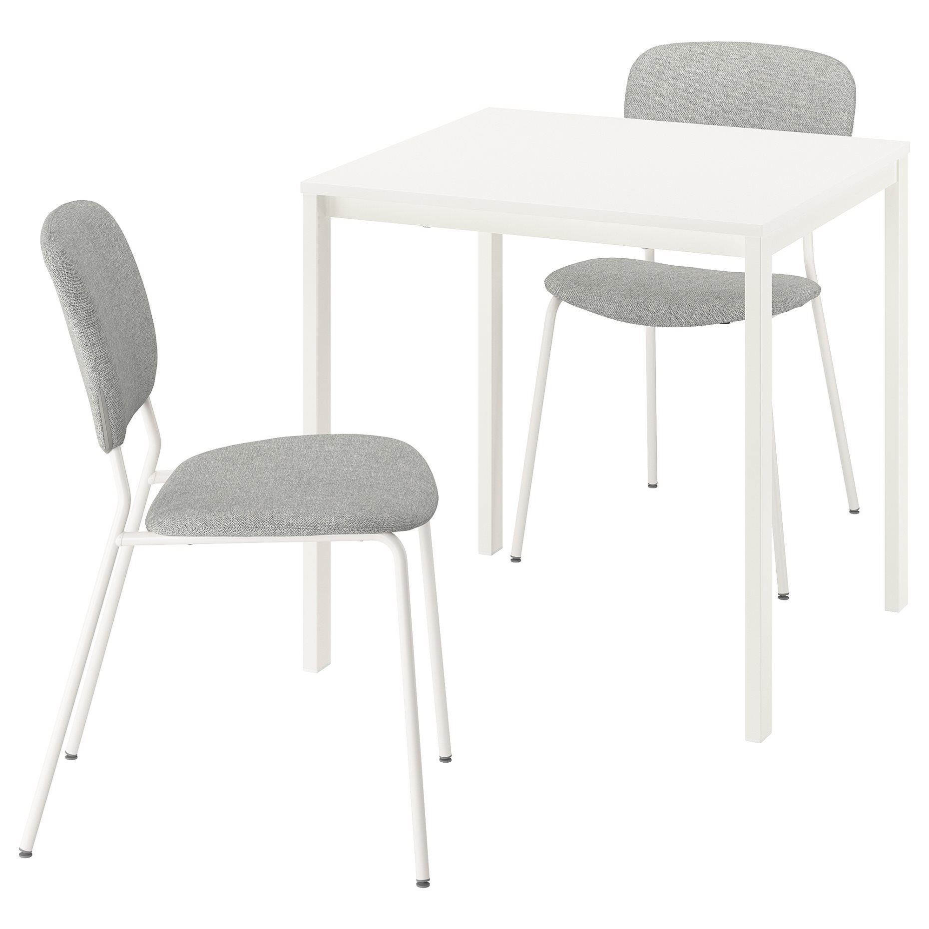 VIHALS, table and 2 chairs, 74x74 cm, 095.899.34