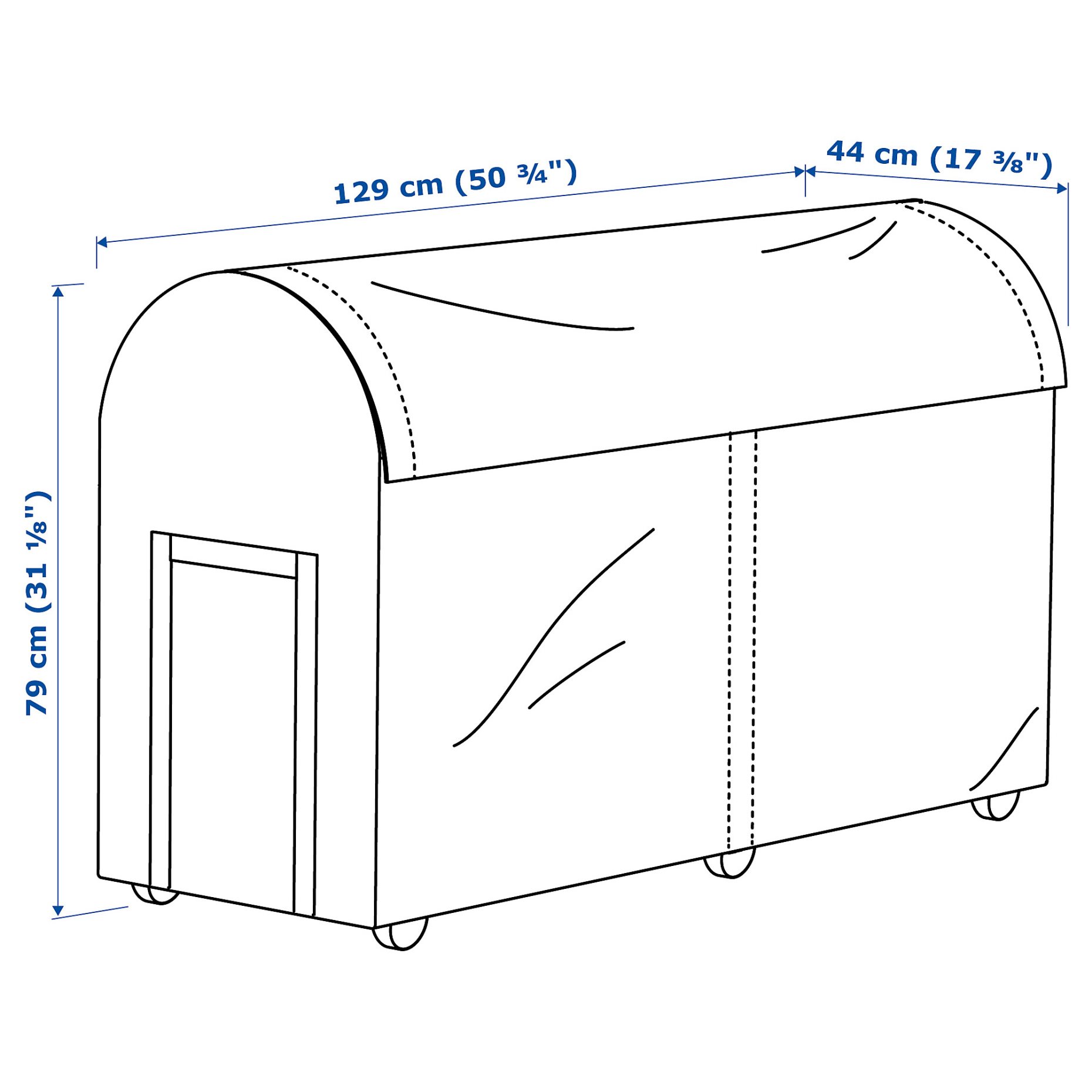 TOSTERÖ, storage box, outdoor, 104.114.40