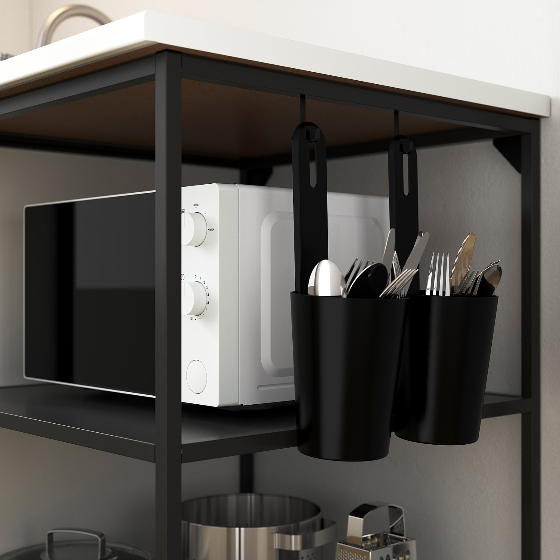 ENHET, base frame with shelves, 60x60x75 cm, 104.489.76