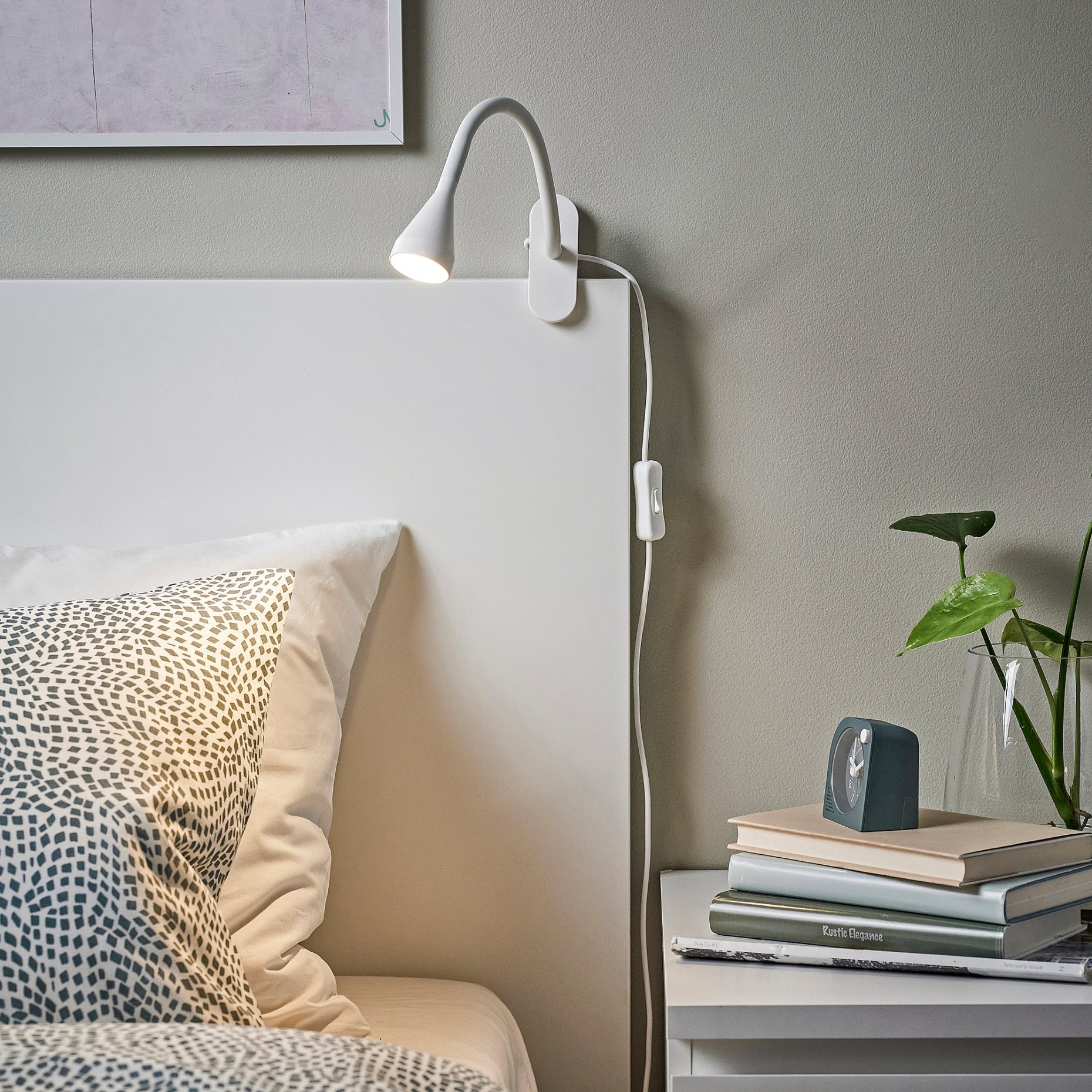 NÄVLINGE, σποτ με κλιπ και ενσωματωμένο φωτισμό LED, 104.498.91
