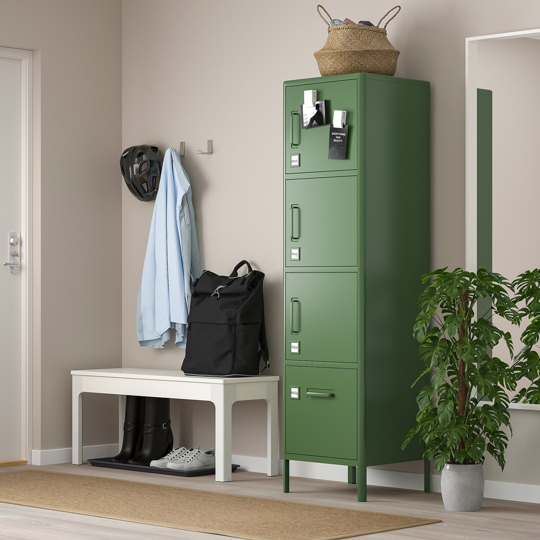 IDÅSEN, high cabinet with drawer and doors, 45x172 cm, 104.964.01