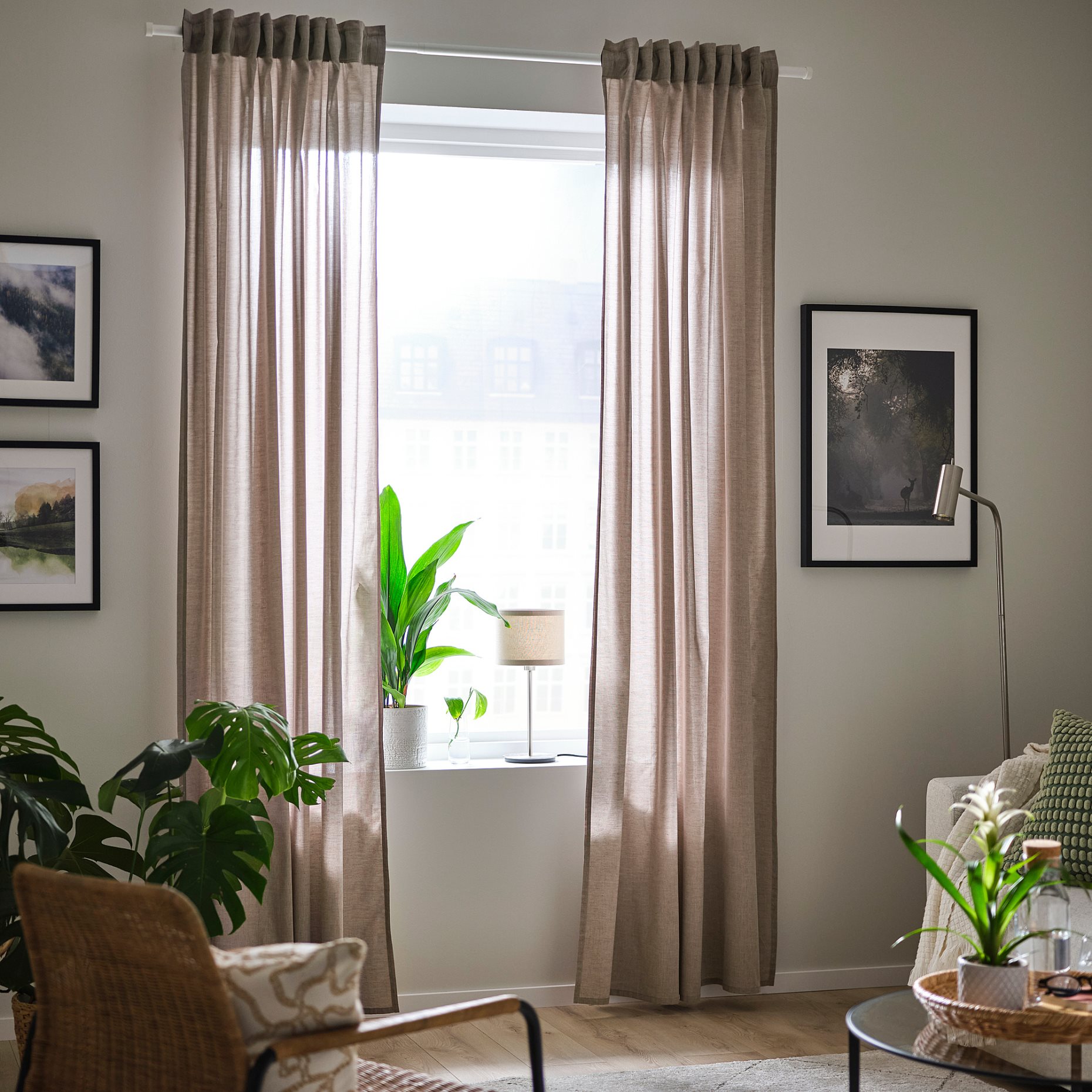 HANNALILL, curtains 1 pair, 145x300 cm, 104.984.57
