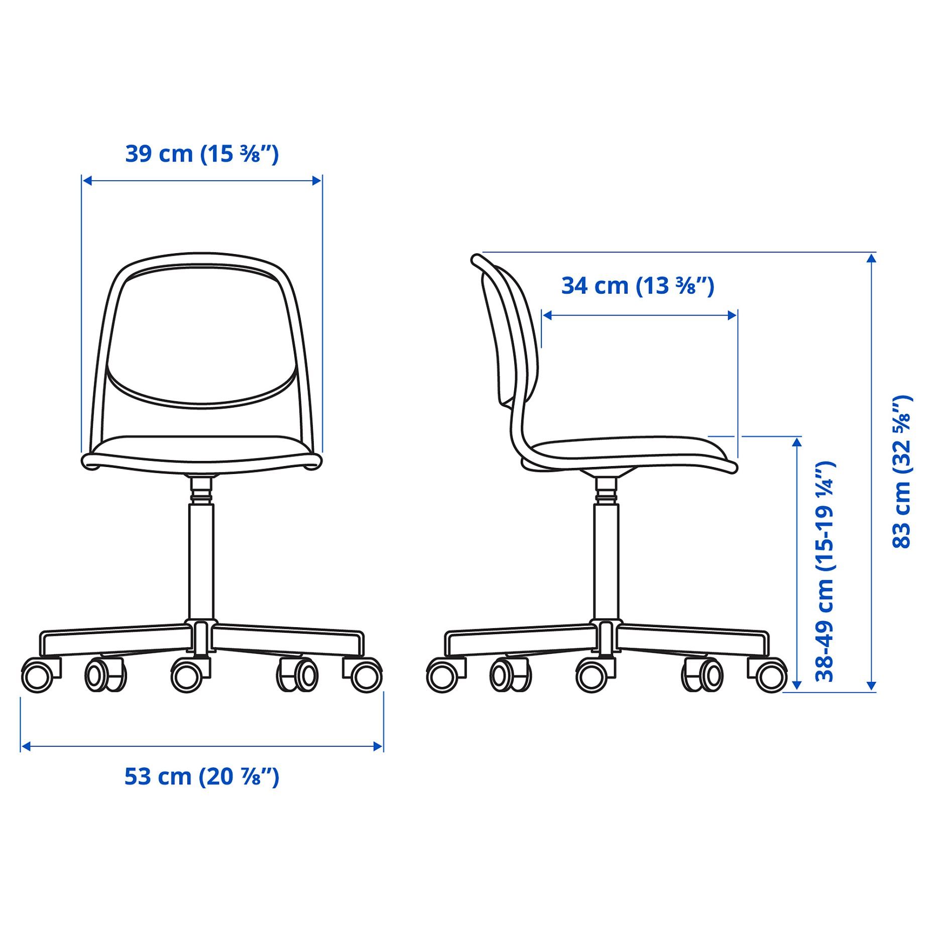 ÖRFJÄLL, children desk chair, 105.018.84