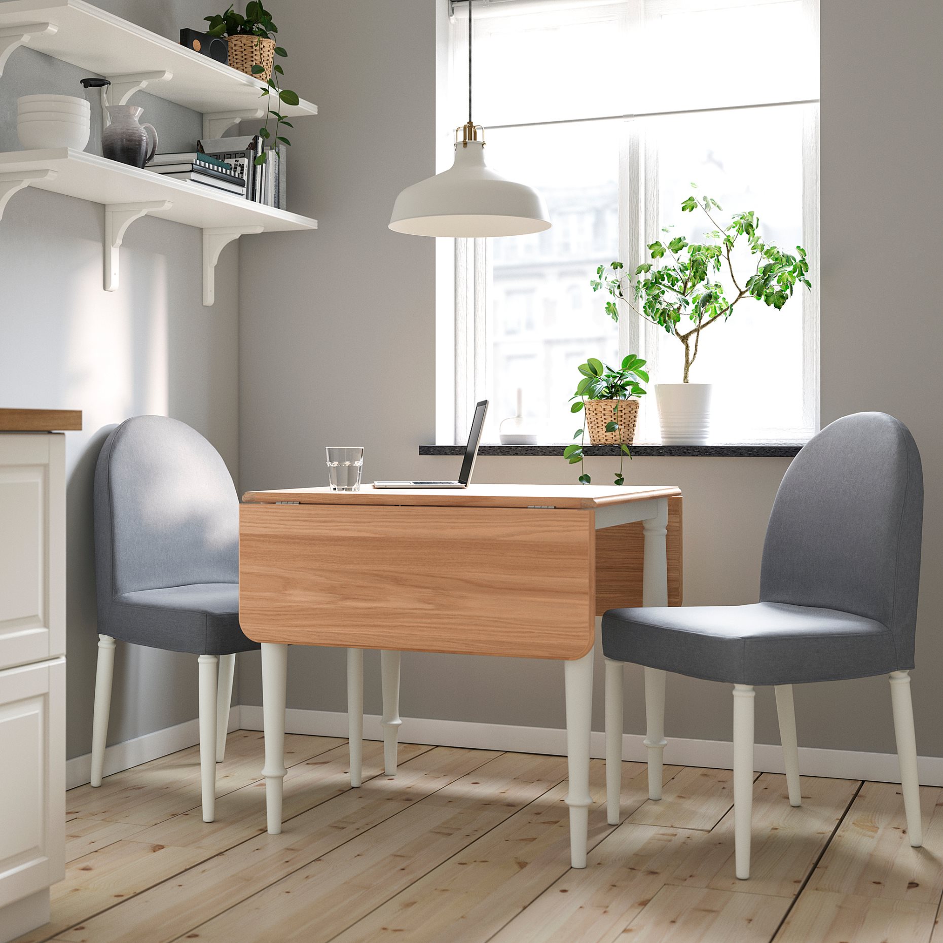 DANDERYD, drop-leaf table, 74/134x80 cm, 105.161.21