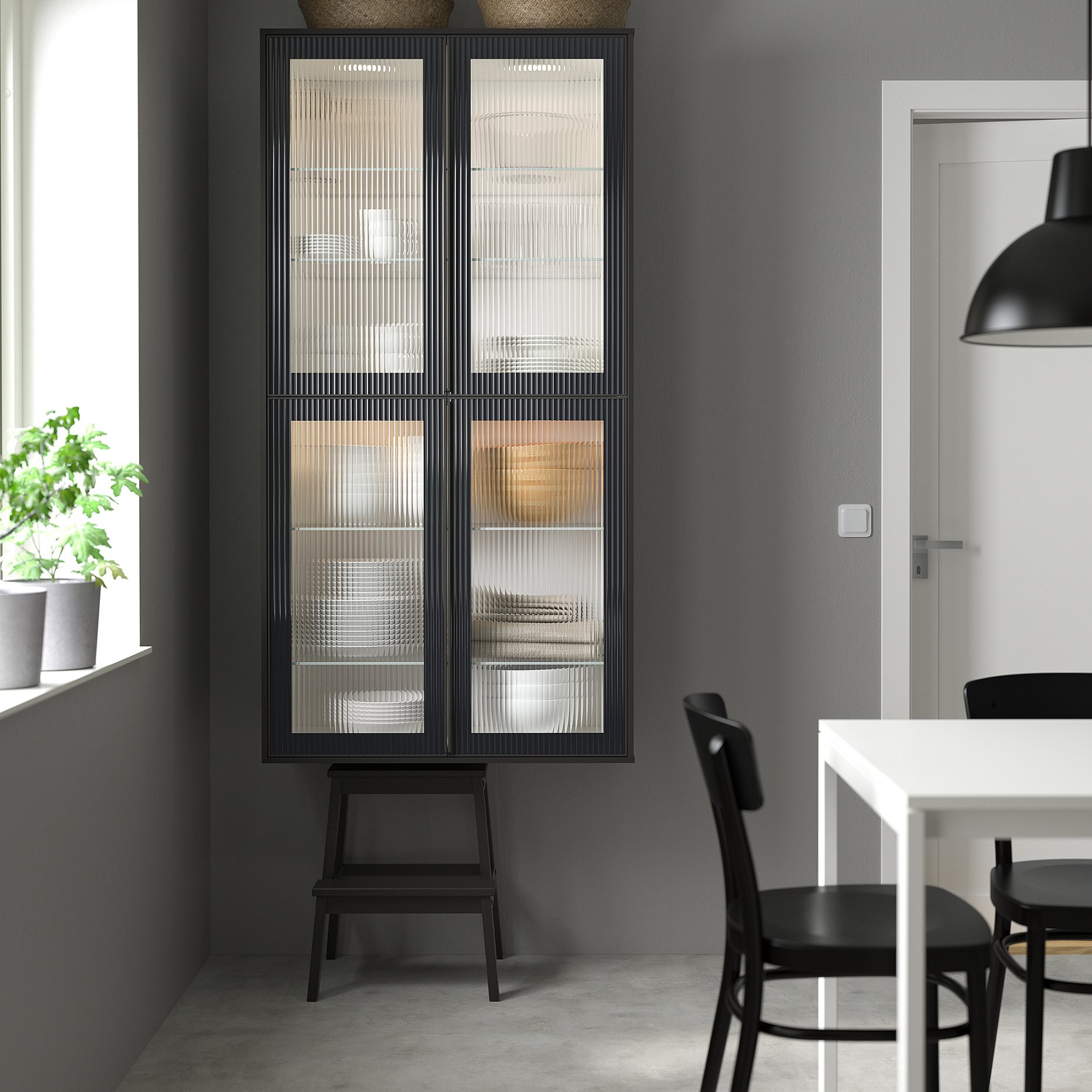 HEJSTA, γυάλινη πόρτα, 30x80 cm, 105.266.34