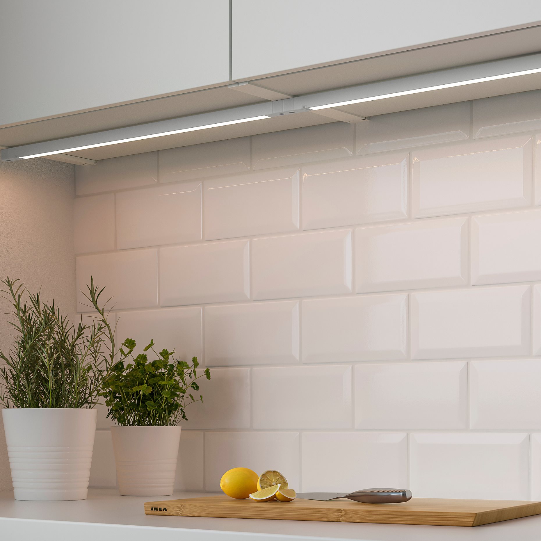 SKYDRAG, worktop/wardrobe strip with built-in LED light source with sensor/dimmable, 60 cm, 105.293.74