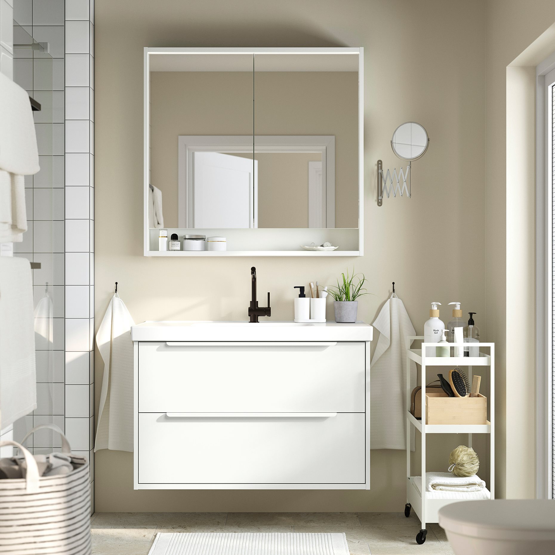 HAVBACK, wash-stand with drawers, 100x48x63 cm, 105.350.25