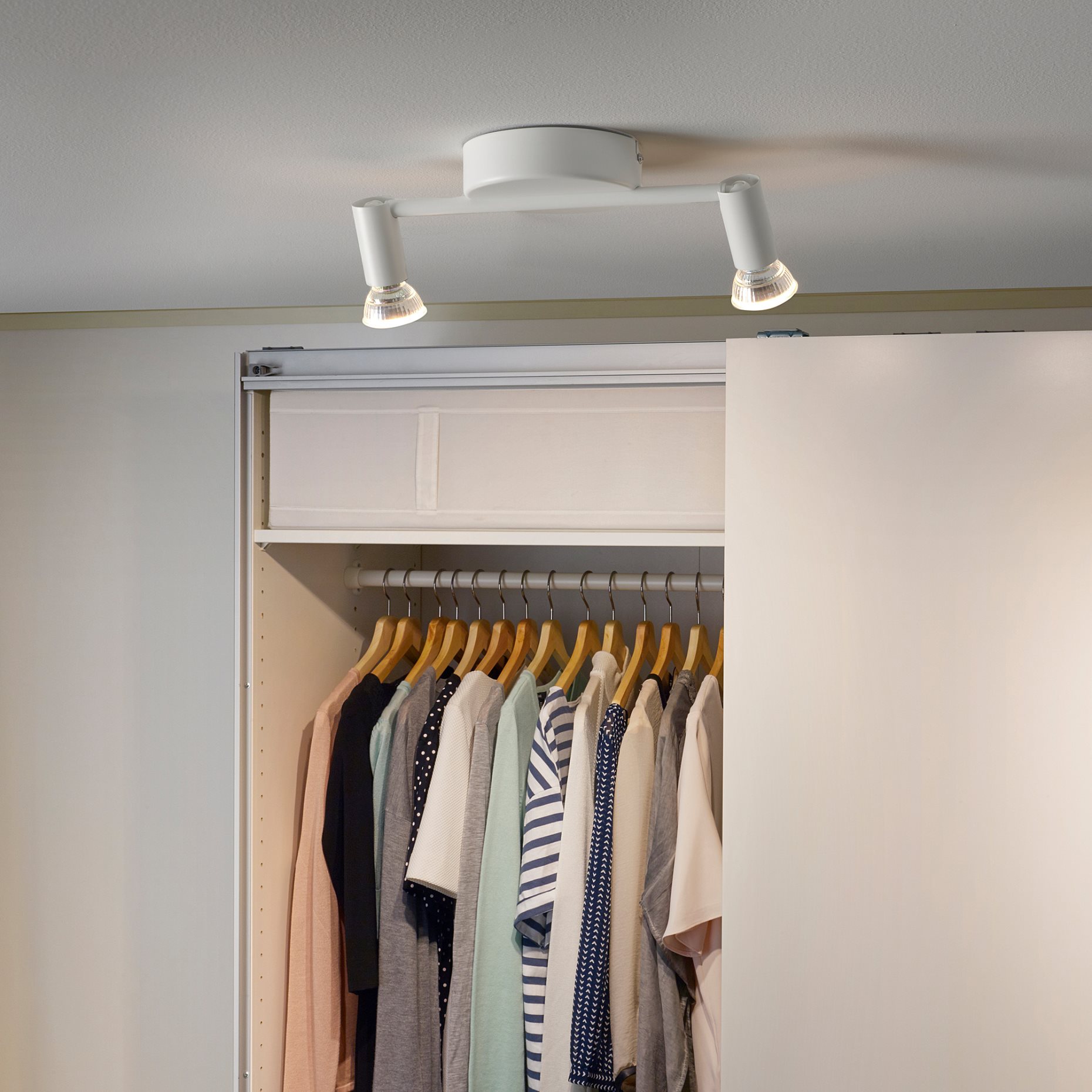 KRUSNATE, ceiling spotlight with 2 spots, 105.620.85