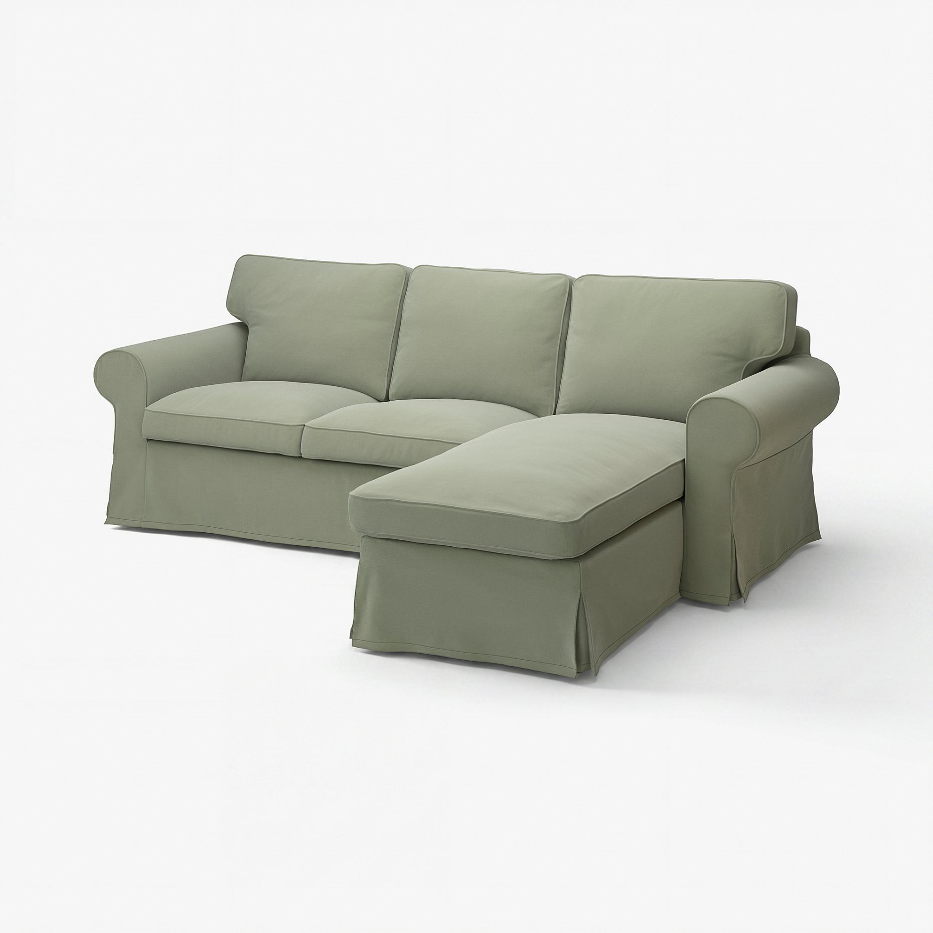 EKTORP, cover for 3-seat sofa with chaise longue, 105.657.86