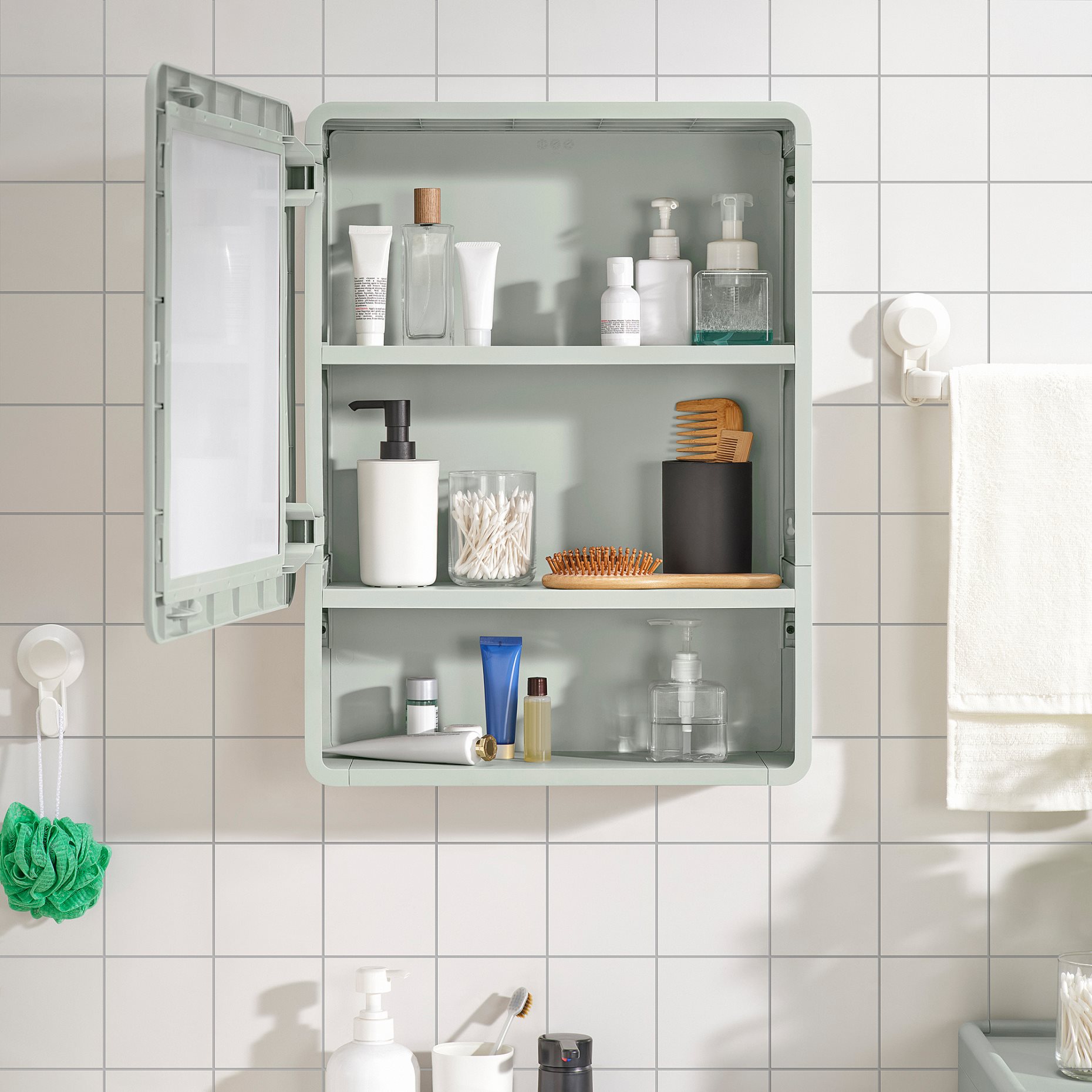 IVÖSJÖN, mirror cabinet with 1 door, 44x15x59 cm, 105.690.96